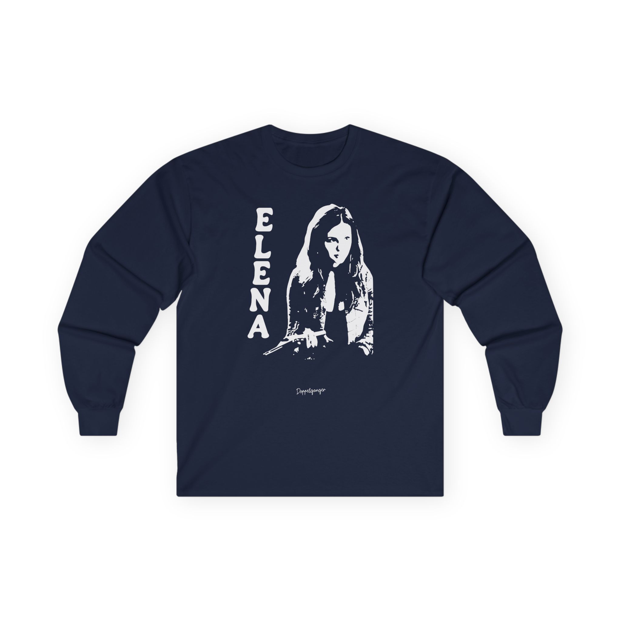 Nina Dobrev Reversible Doppelganger Unisex Ultra Cotton Long Sleeve Tee
