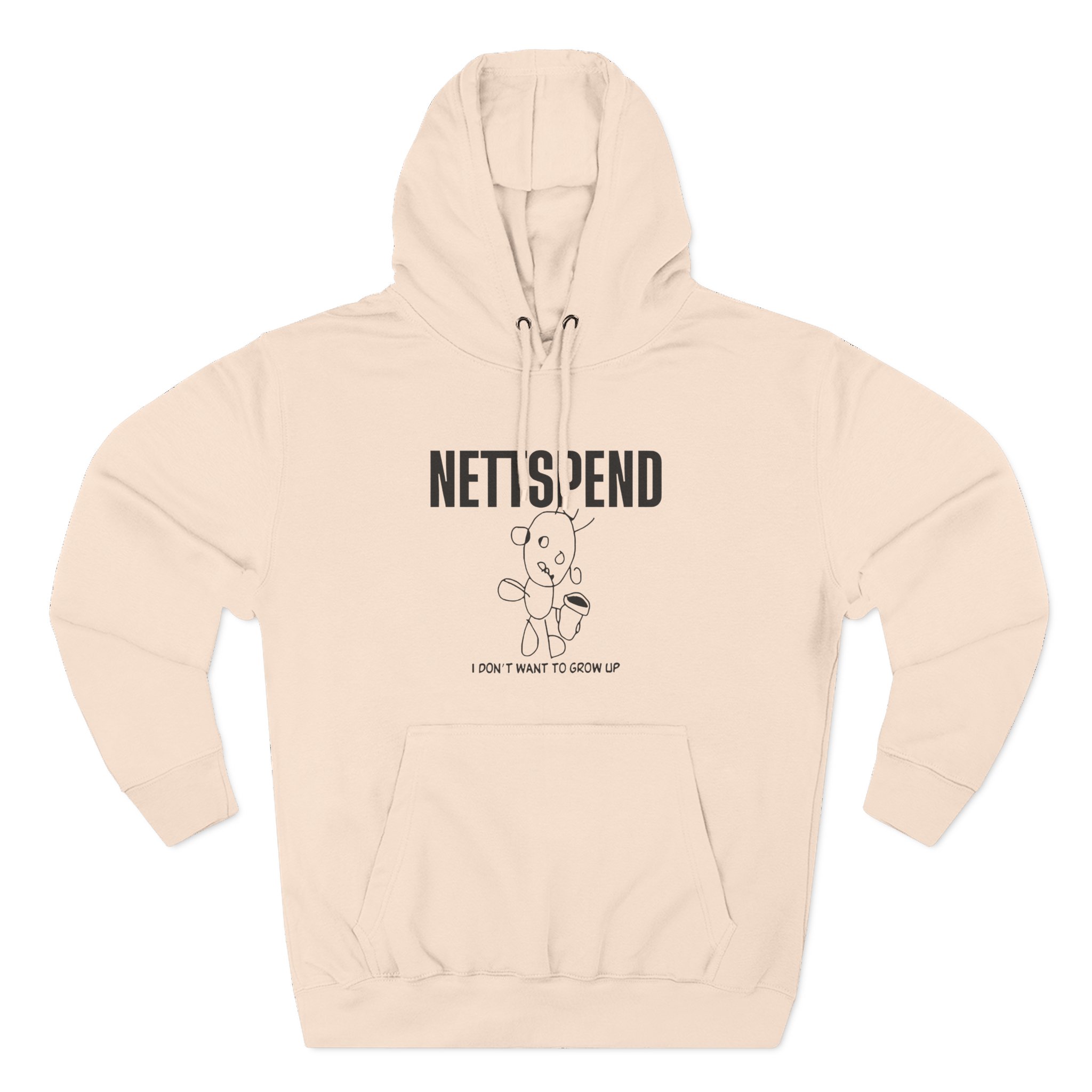 Nettspend I Dont Want to Grow Up Three-Panel Fleece Hoodie