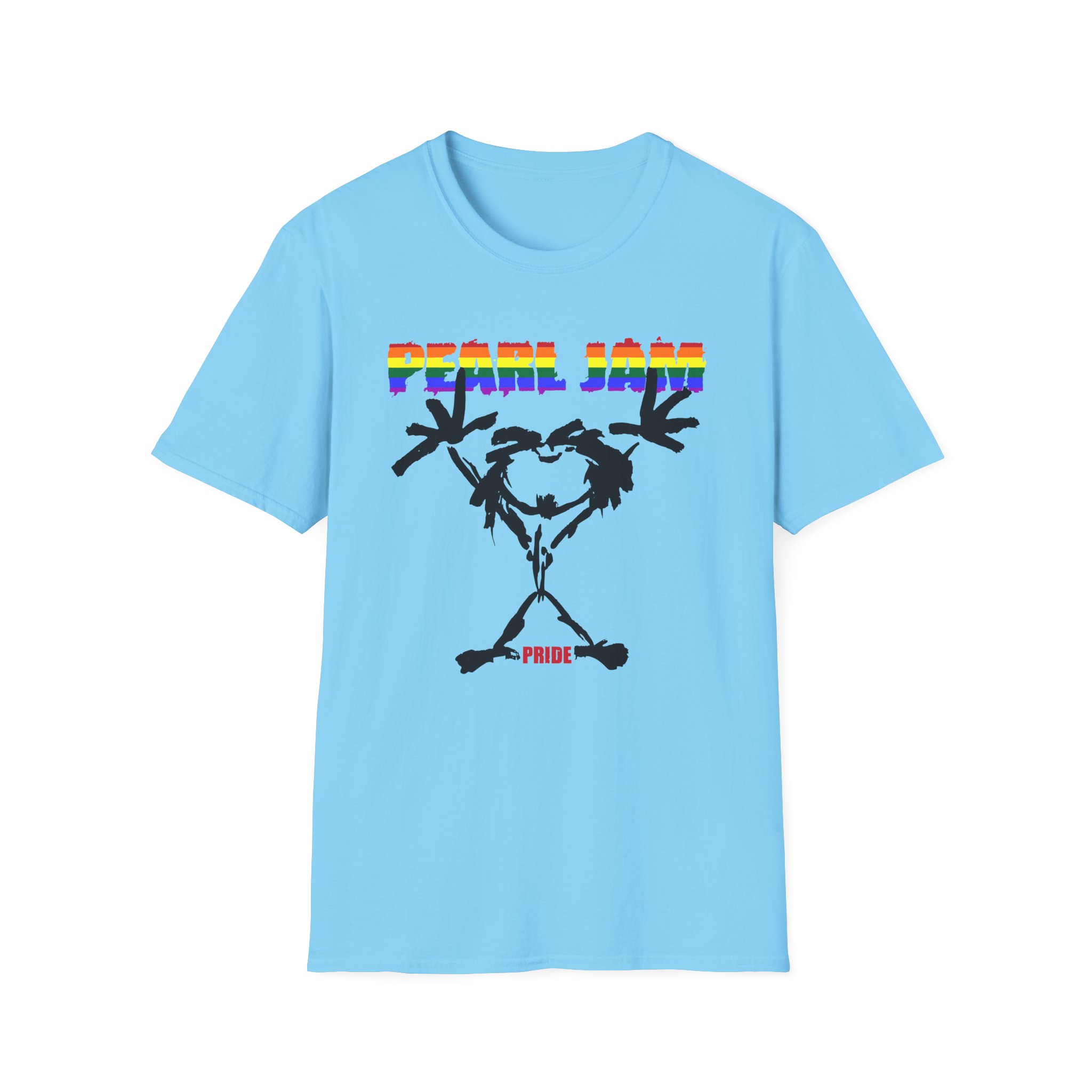 Pearl Jam Pride Stickman Unisex Softstyle T-Shirt