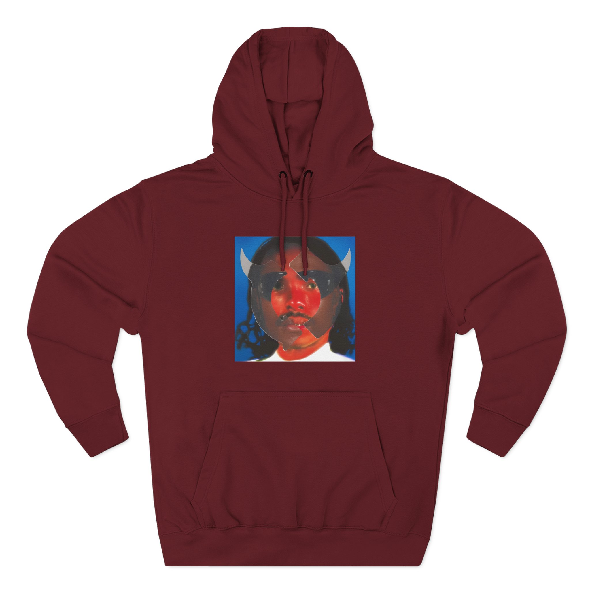 Steve Lacy Gemini Rights Album Cover Three-Panel Fleece Hoodie