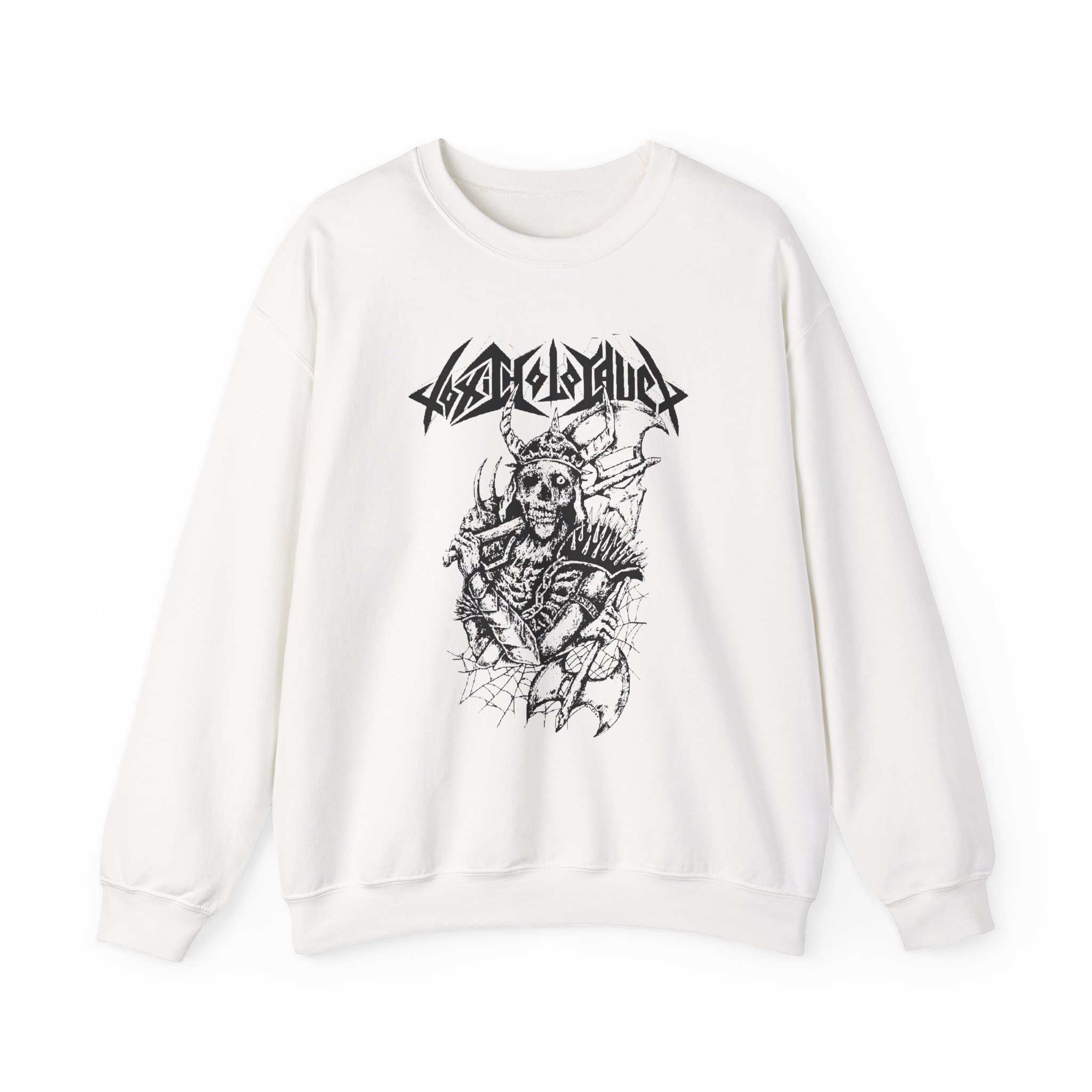 Toxic Holocaust Battle Axe Unisex Heavy Blendâ„¢ Crewneck Sweatshirt