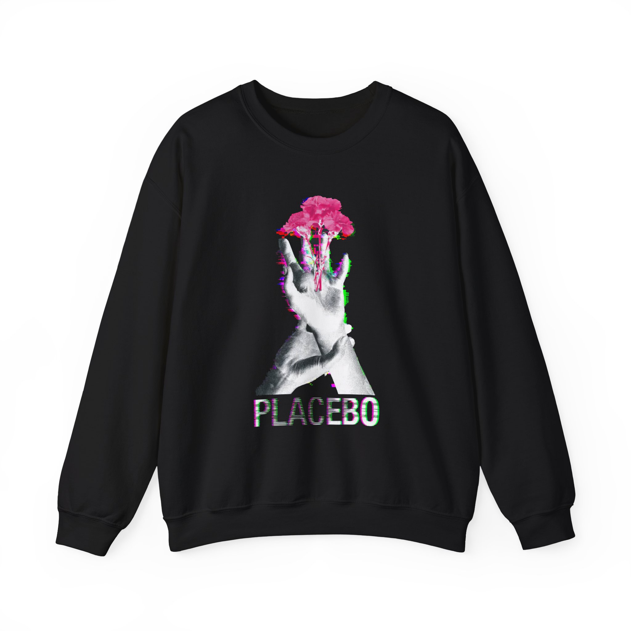 Placebo Flower Hand Unisex Heavy Blendâ„¢ Crewneck Sweatshirt