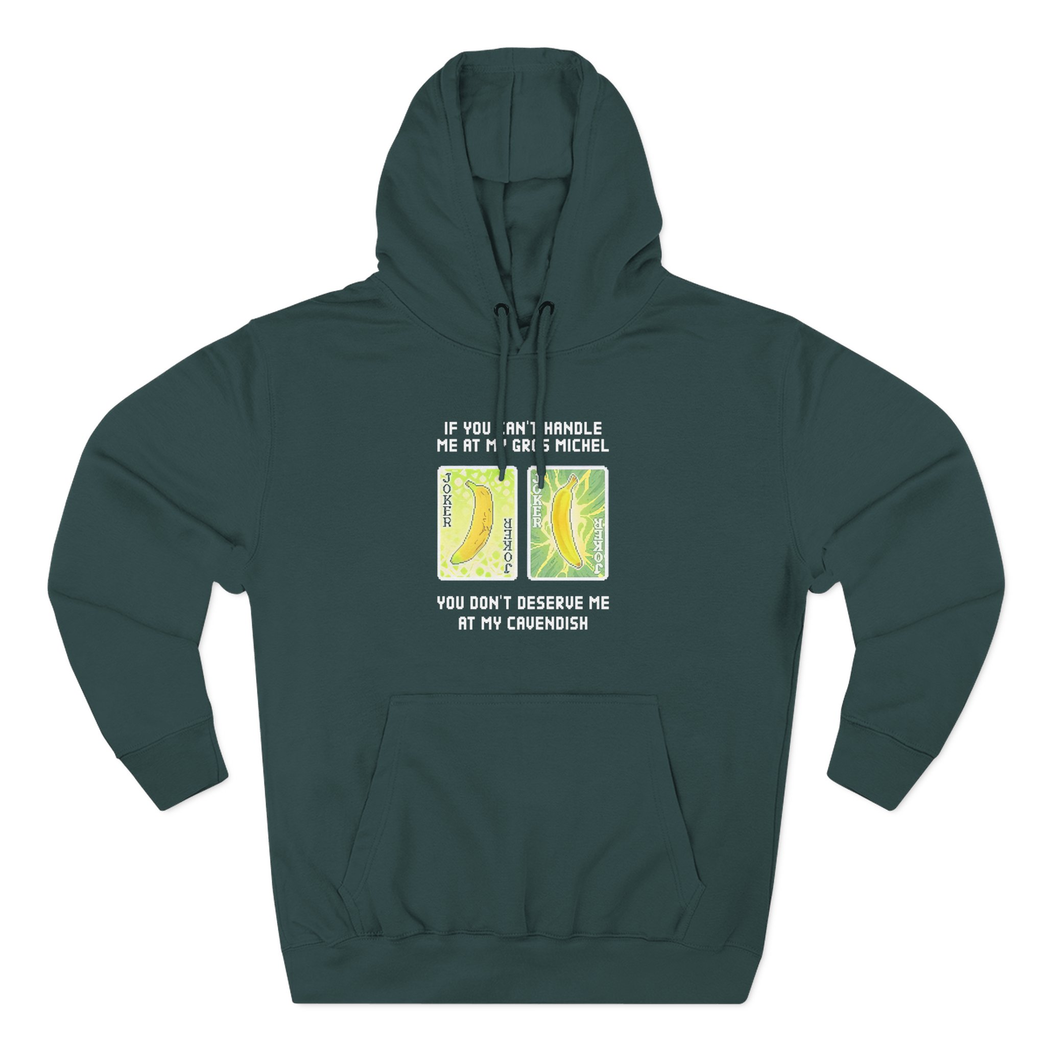 Balatro Gros Michel and Cavendish Jokker Banana Three-Panel Fleece Hoodie