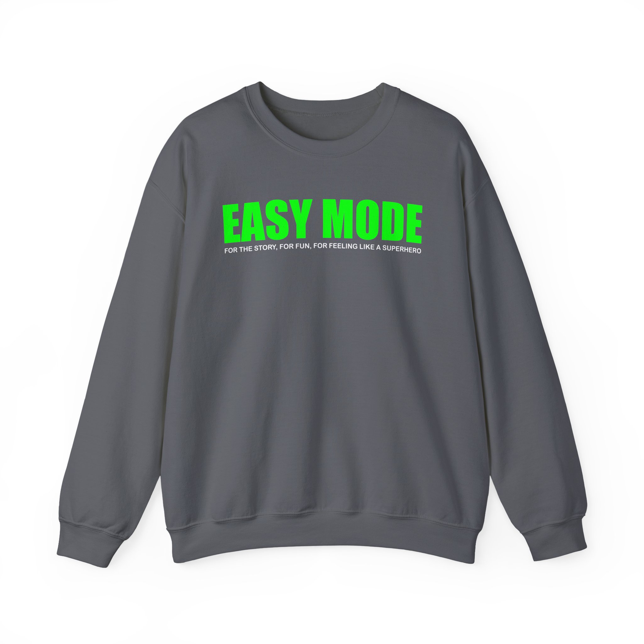 Mandjtv Easy Mode Unisex Heavy Blendâ„¢ Crewneck Sweatshirt