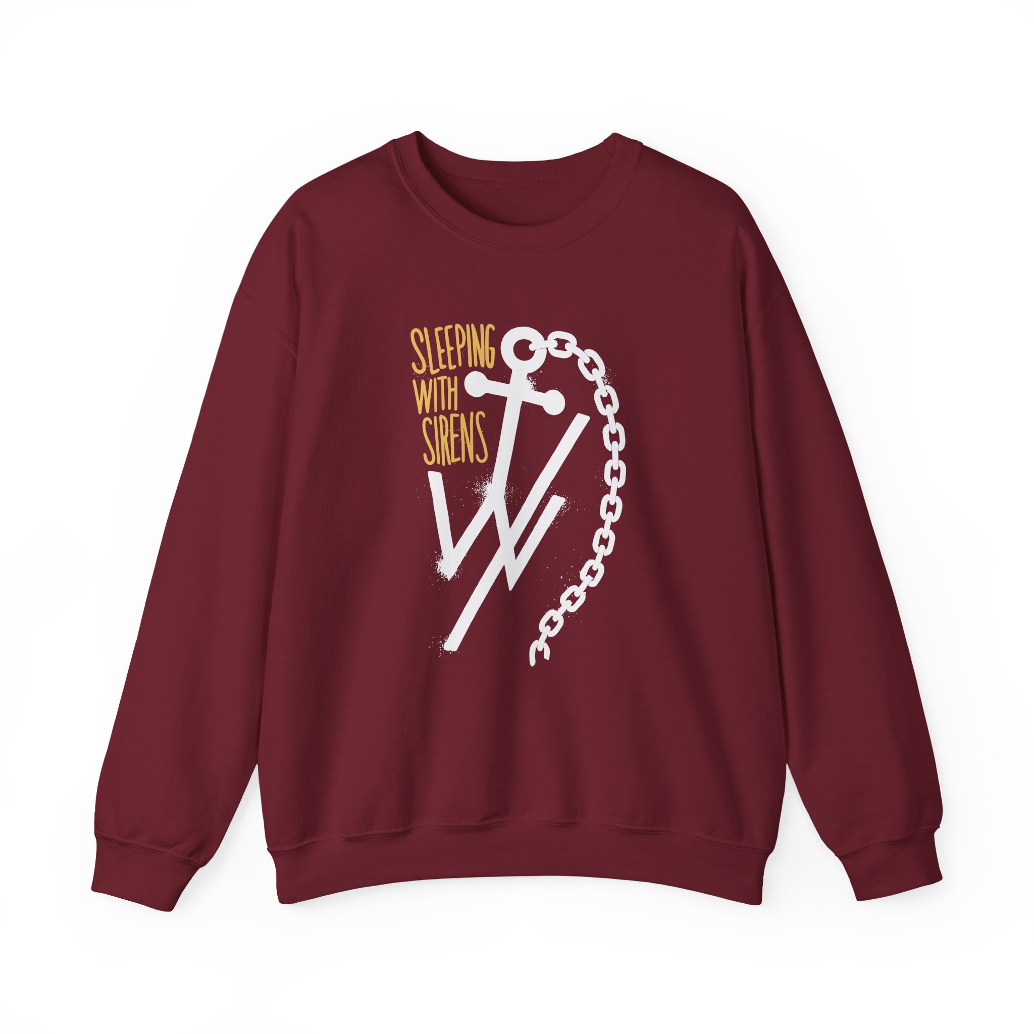 Sleeping With Sirens Anchor Chain Unisex Heavy Blendâ„¢ Crewneck Sweatshirt
