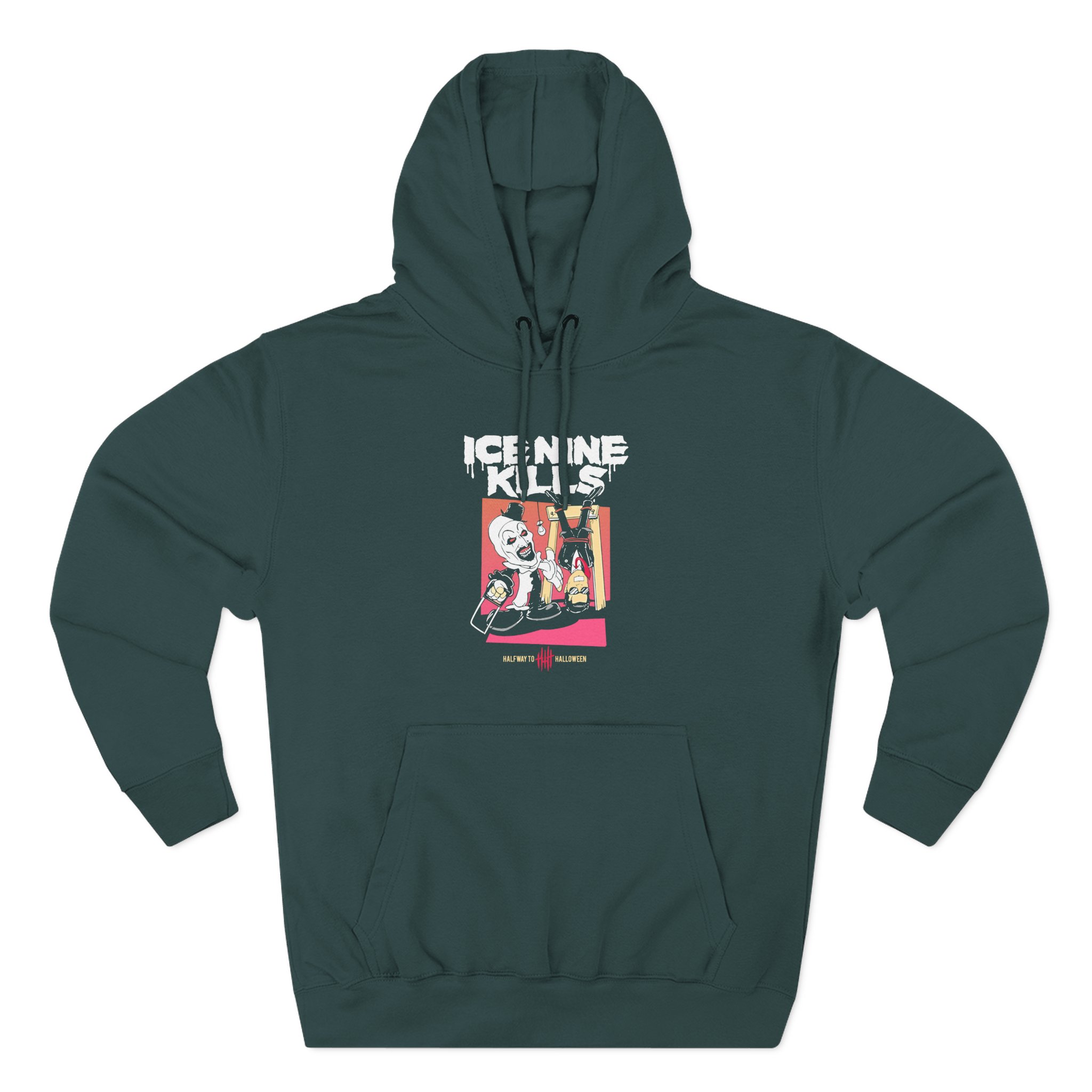 Ice Nine Kills Cut in Half Way to Halloween Three-Panel Fleece Hoodie