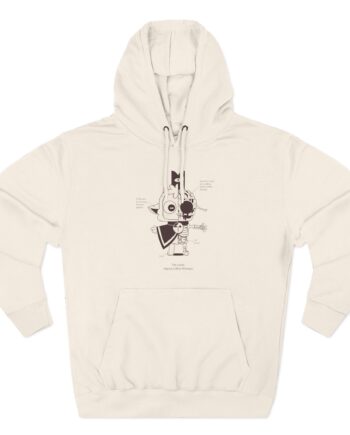 Cult of the Lamb Anatomy of the Lamb Three-Panel Fleece Hoodie