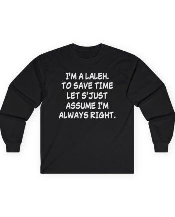 Laleh Unisex Ultra Cotton Long Sleeve Tee