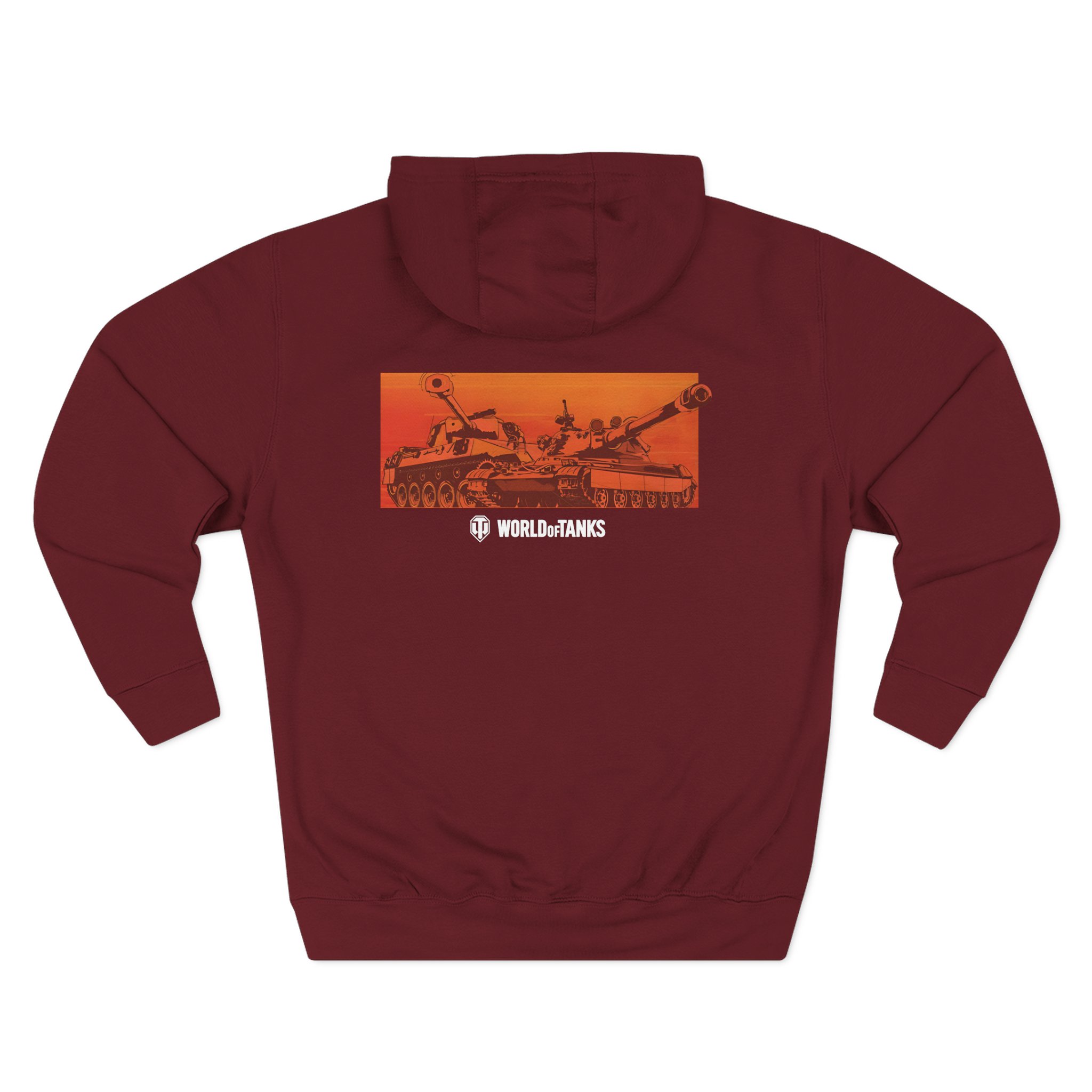World of Tank Orange Sky Three-Panel Fleece Hoodie
