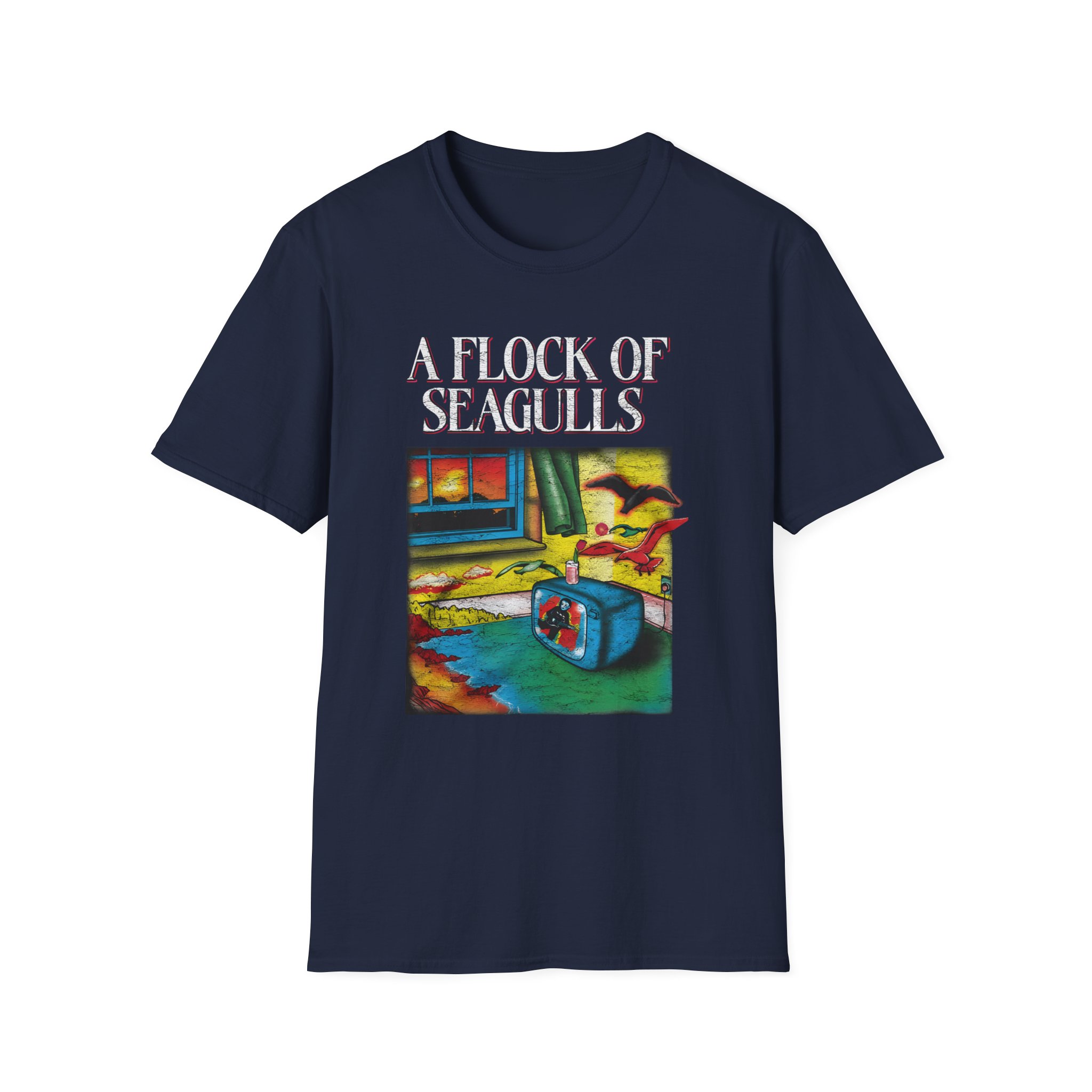 A Flock of Seagulls I Ran Tour Unisex Softstyle T-Shirt