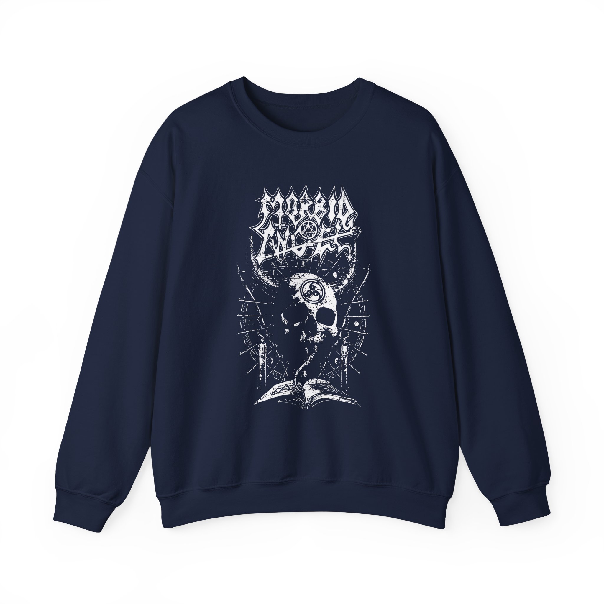 Morbid Angel Horned Skull Unisex Heavy Blendâ„¢ Crewneck Sweatshirt
