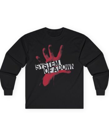 System of a Down Self Titled Red Hand Logo Unisex Ultra Cotton Long Sleeve Tee