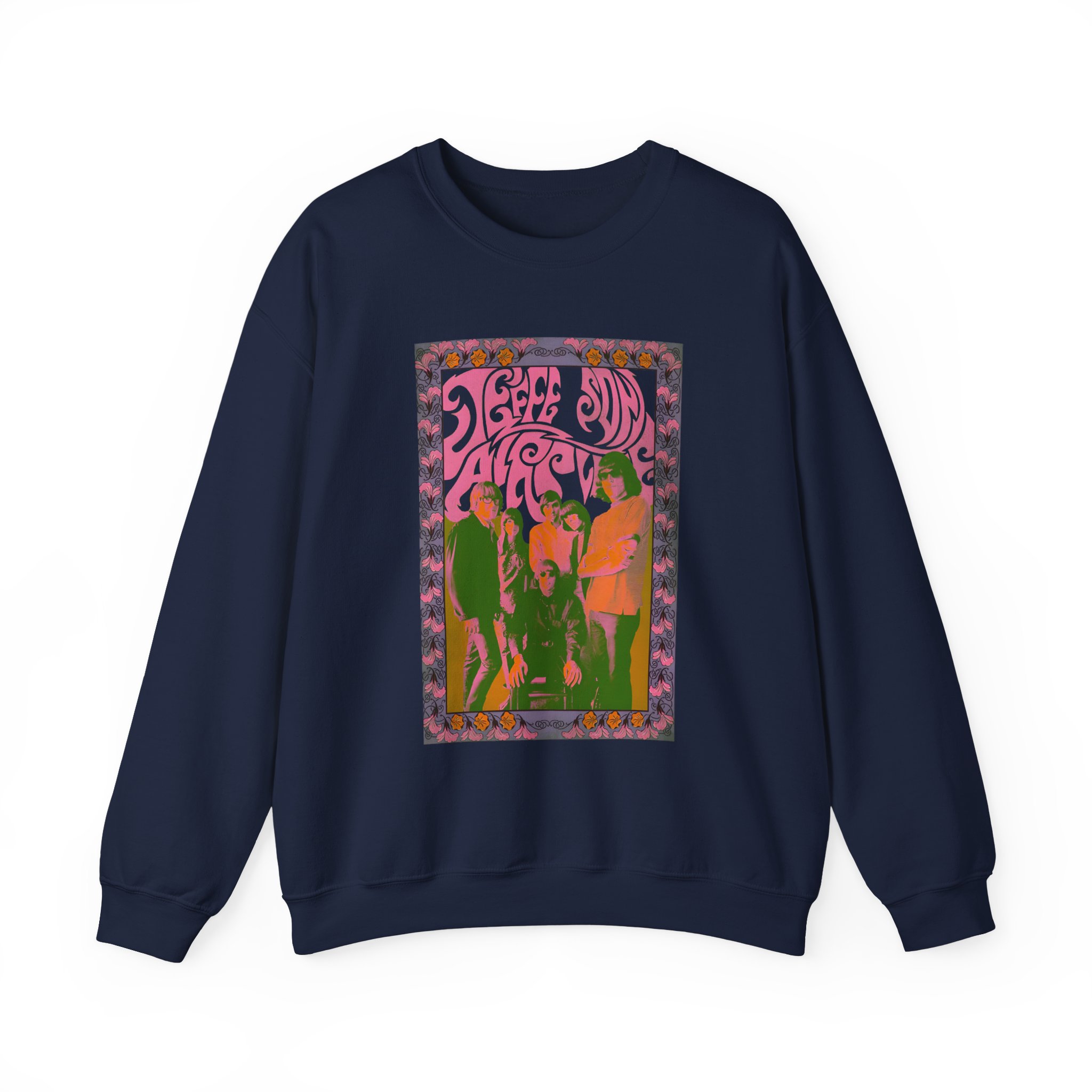 Jefferson Airplane Psychedelic Band Photo Unisex Heavy Blendâ„¢ Crewneck Sweatshirt