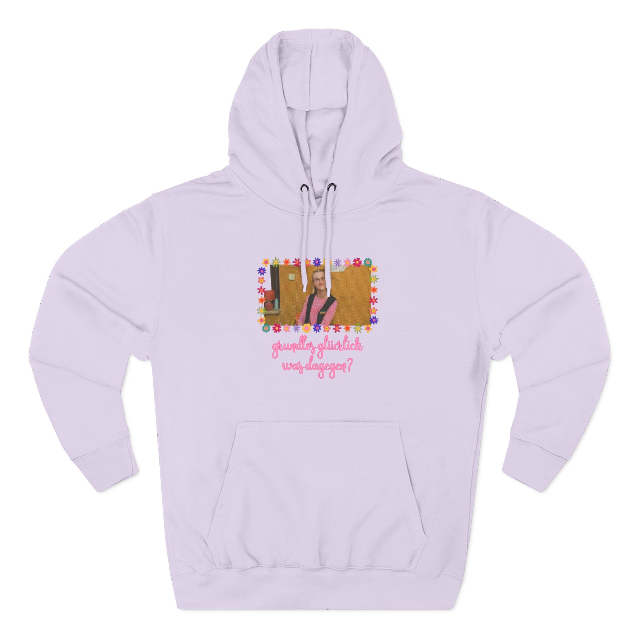 Feinkost Kolinski - Grundlos Glücklich Was Dagegen Three-Panel Fleece Hoodie