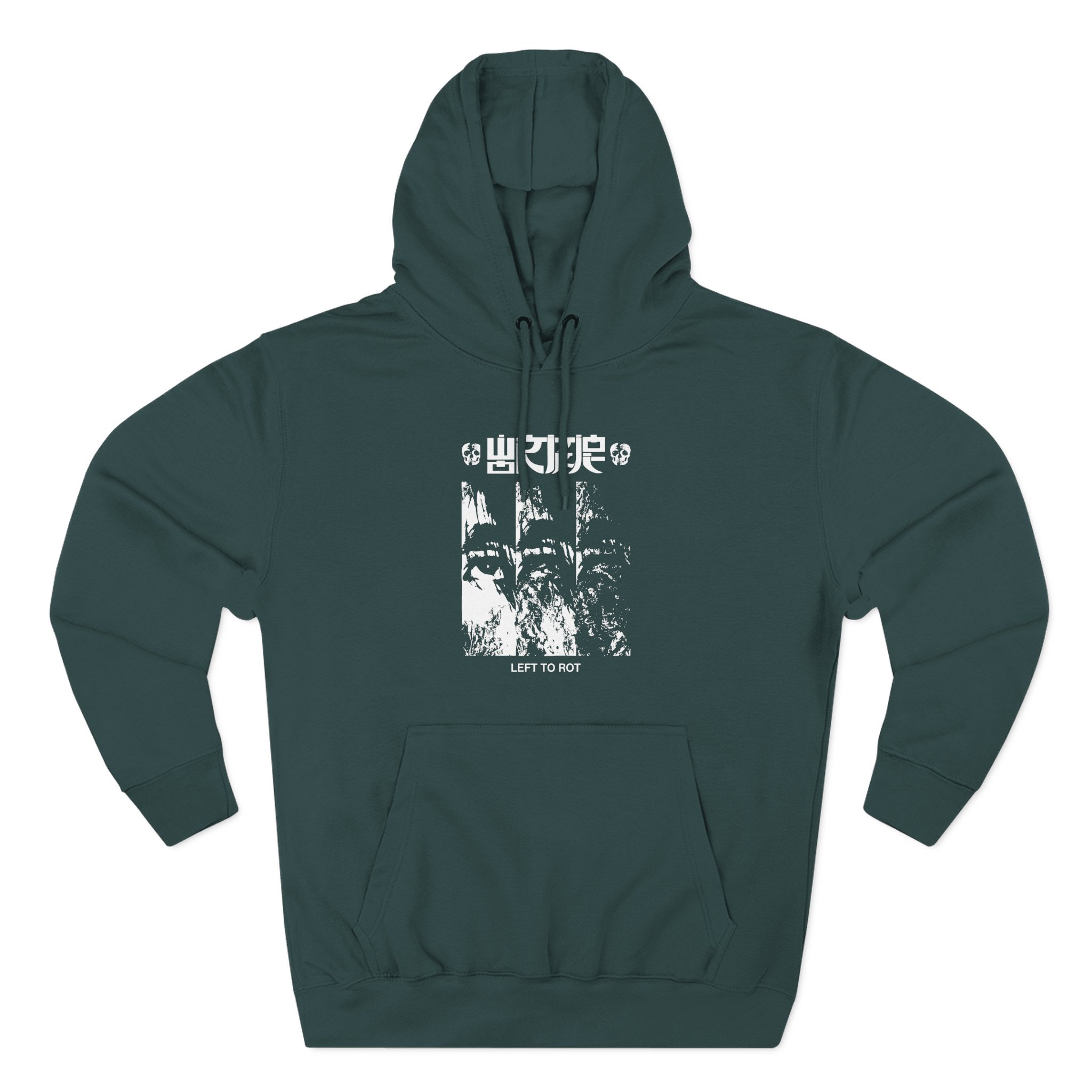 Wormrot Left to Rot Cover Three-Panel Fleece Hoodie