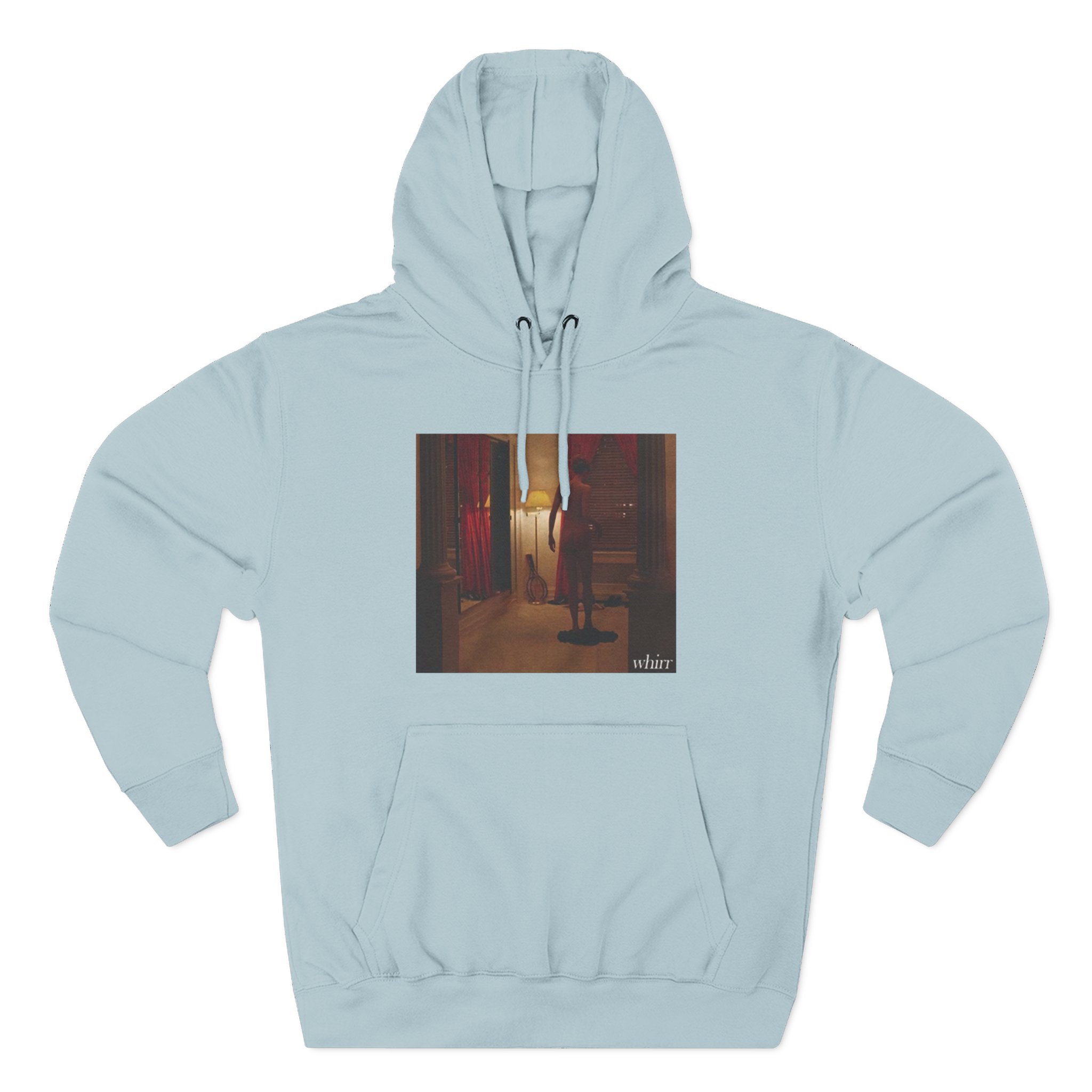 Whirr Distressor Cover Three-Panel Fleece Hoodie