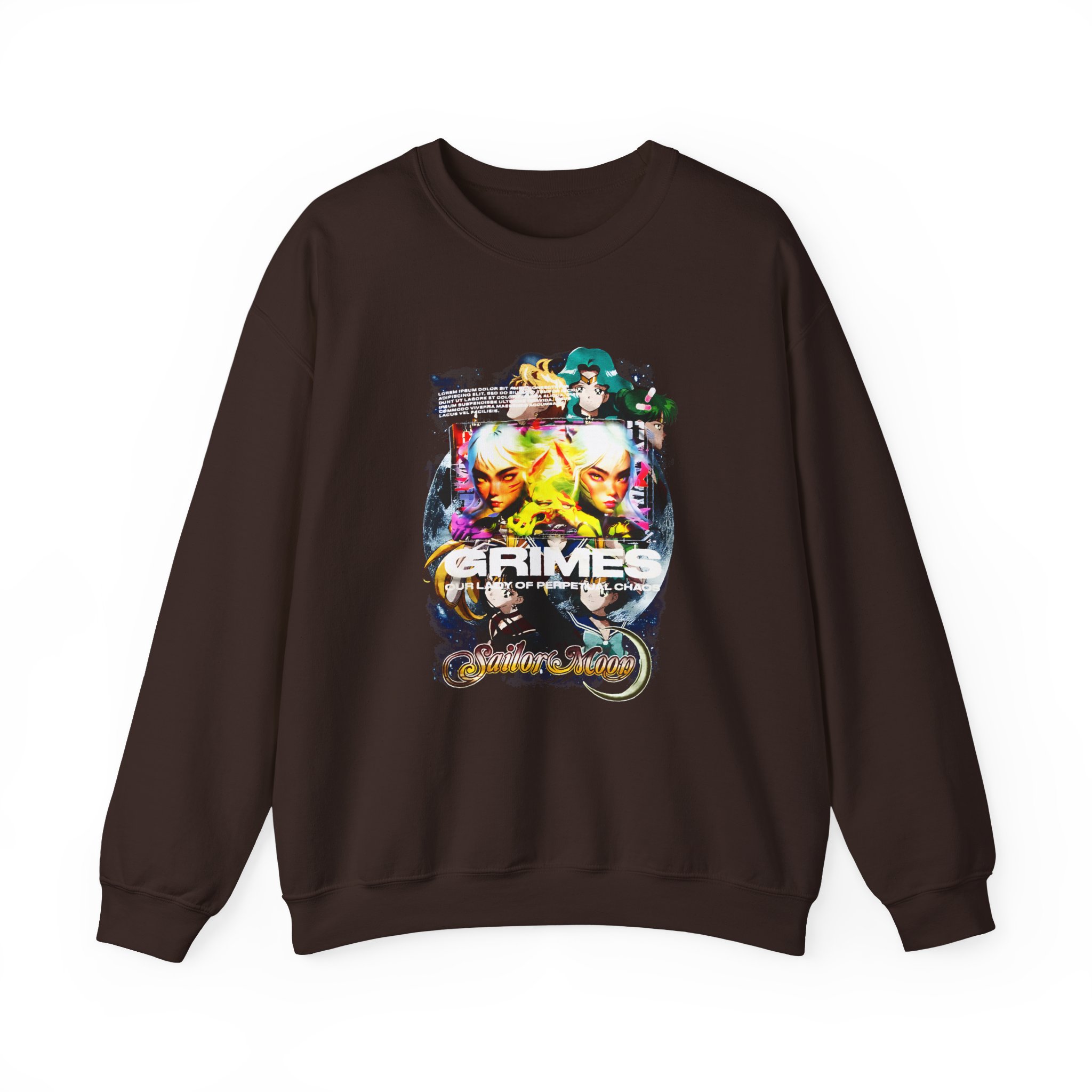 Grimes Sailor Moon Unisex Heavy Blend Crewneck Sweatshirt