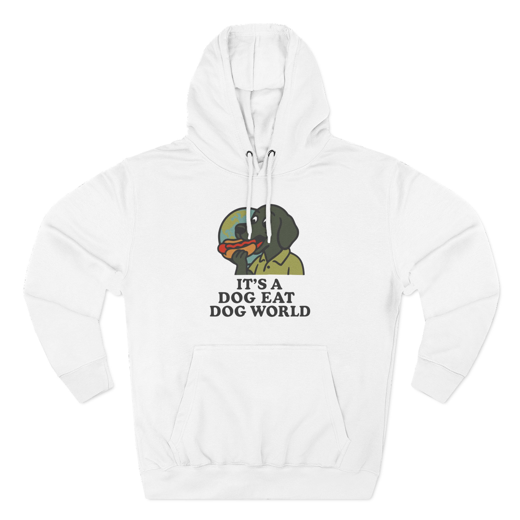 Dog Eat Dog World Three-Panel Fleece Hoodie