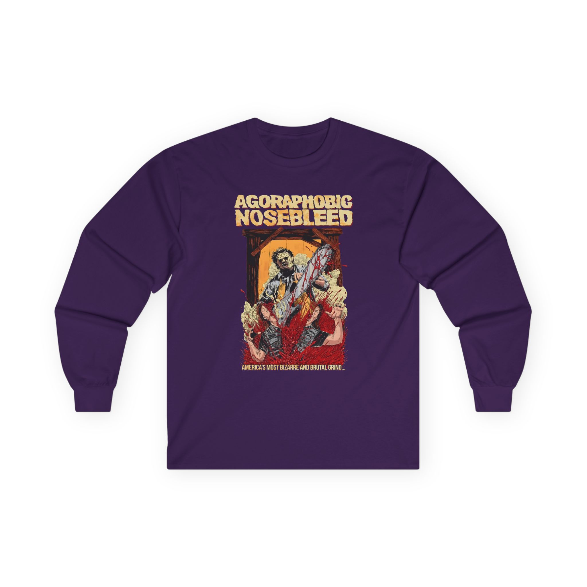 Agoraphobic Nosebleed Leatherface Unisex Ultra Cotton Long Sleeve Tee