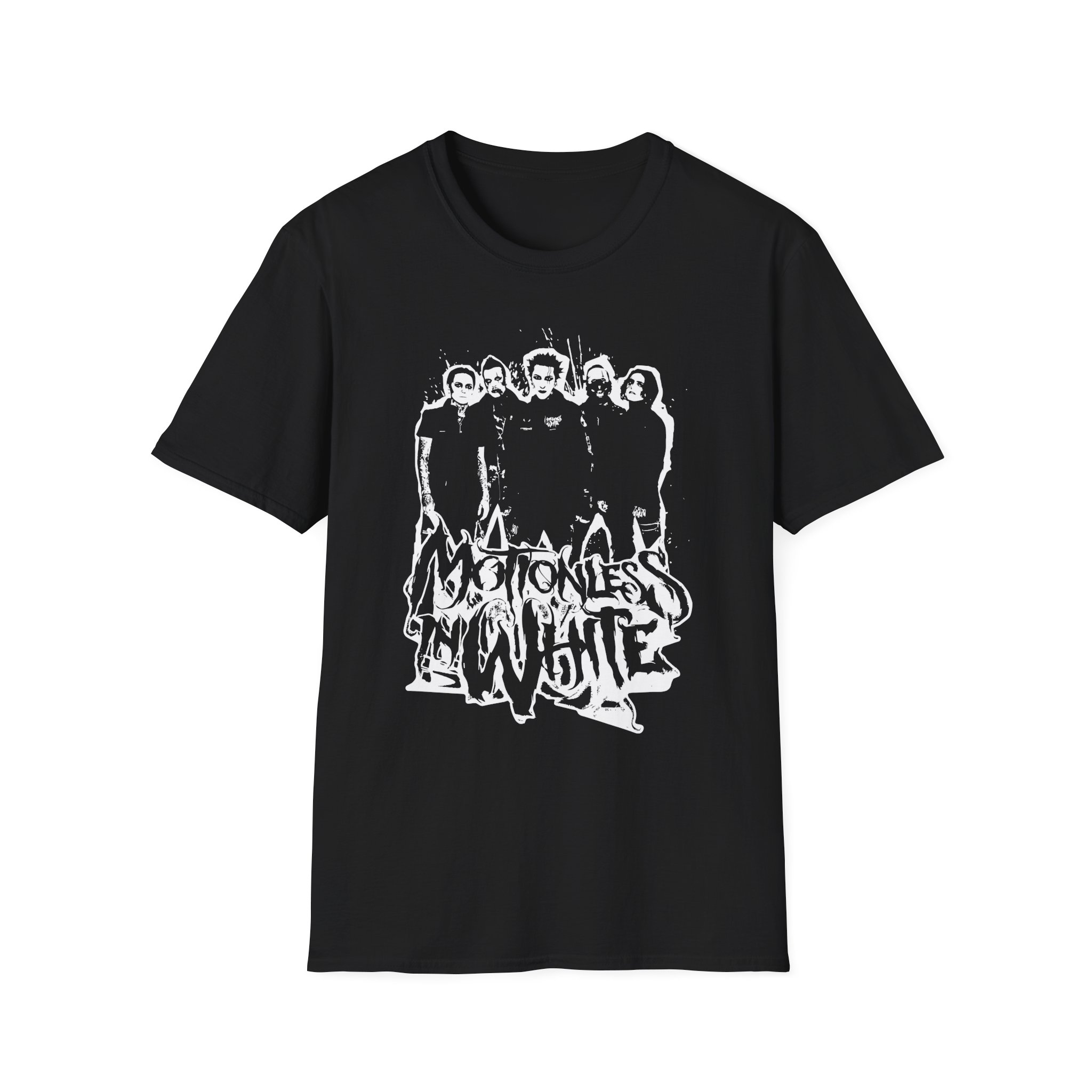 Motionless in White Paint Splatter Unisex Softstyle T-Shirt