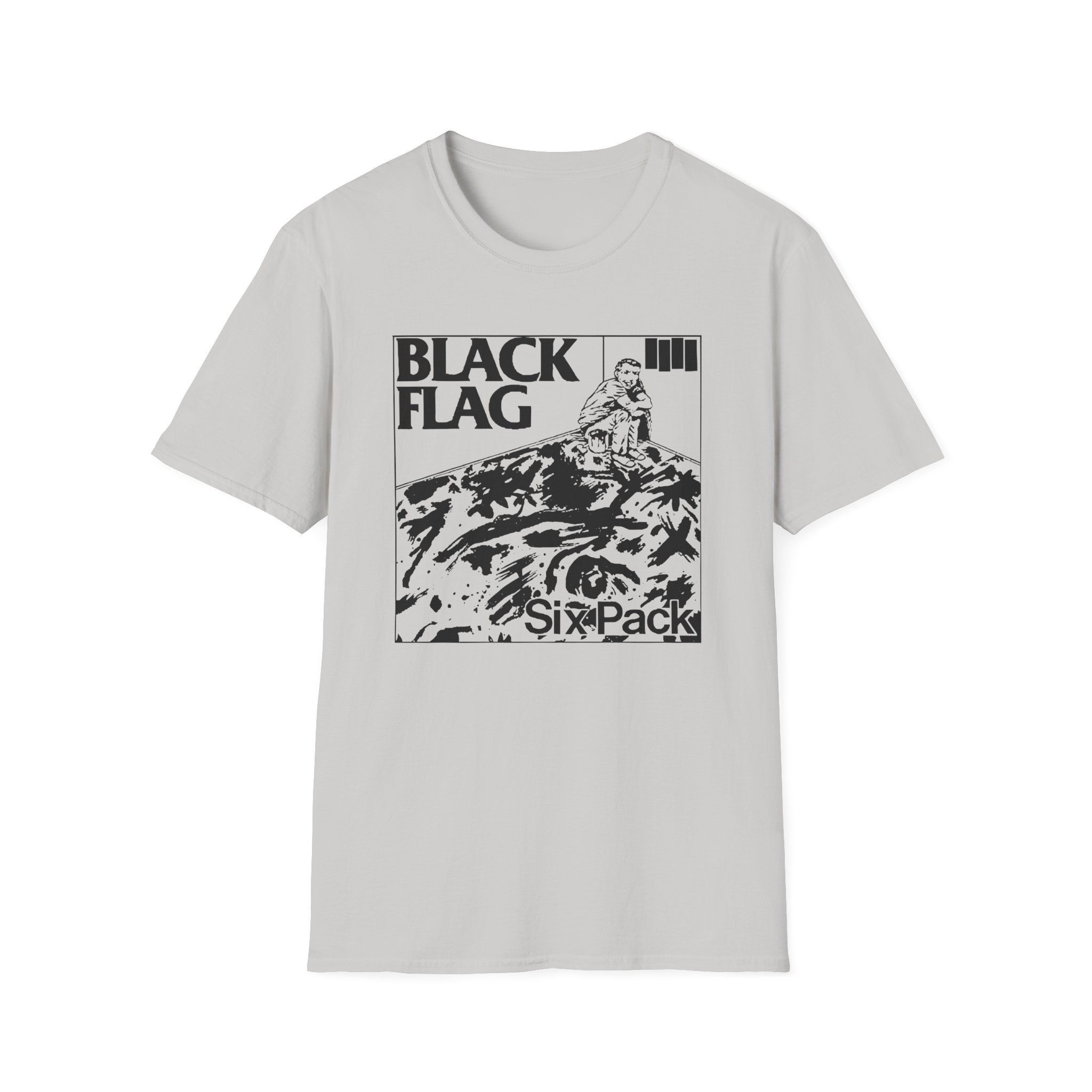 Black Flag Six Pack Unisex Softstyle T-Shirt