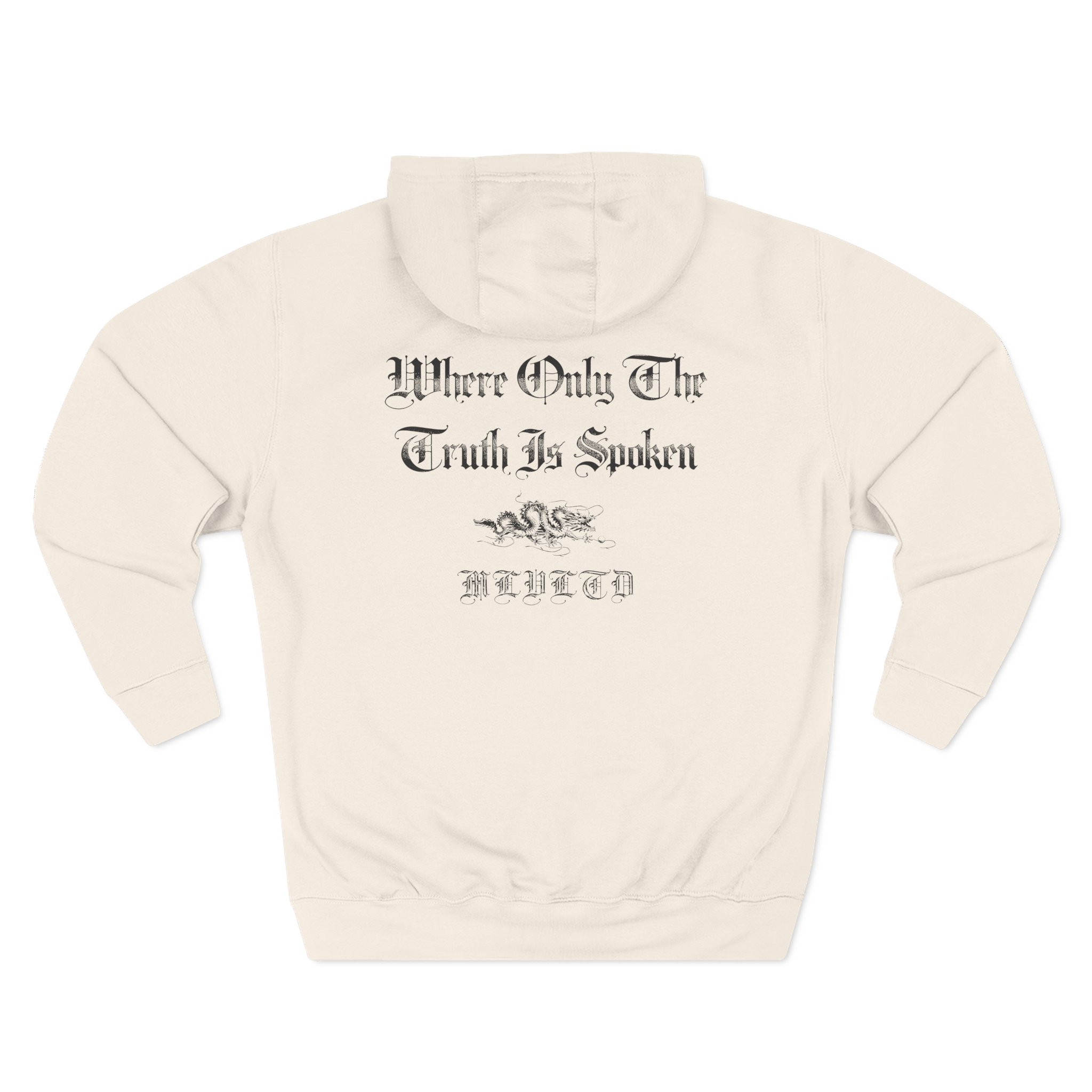 Malevolence Where Only the Truth is Spoken Three-Panel Fleece Hoodie