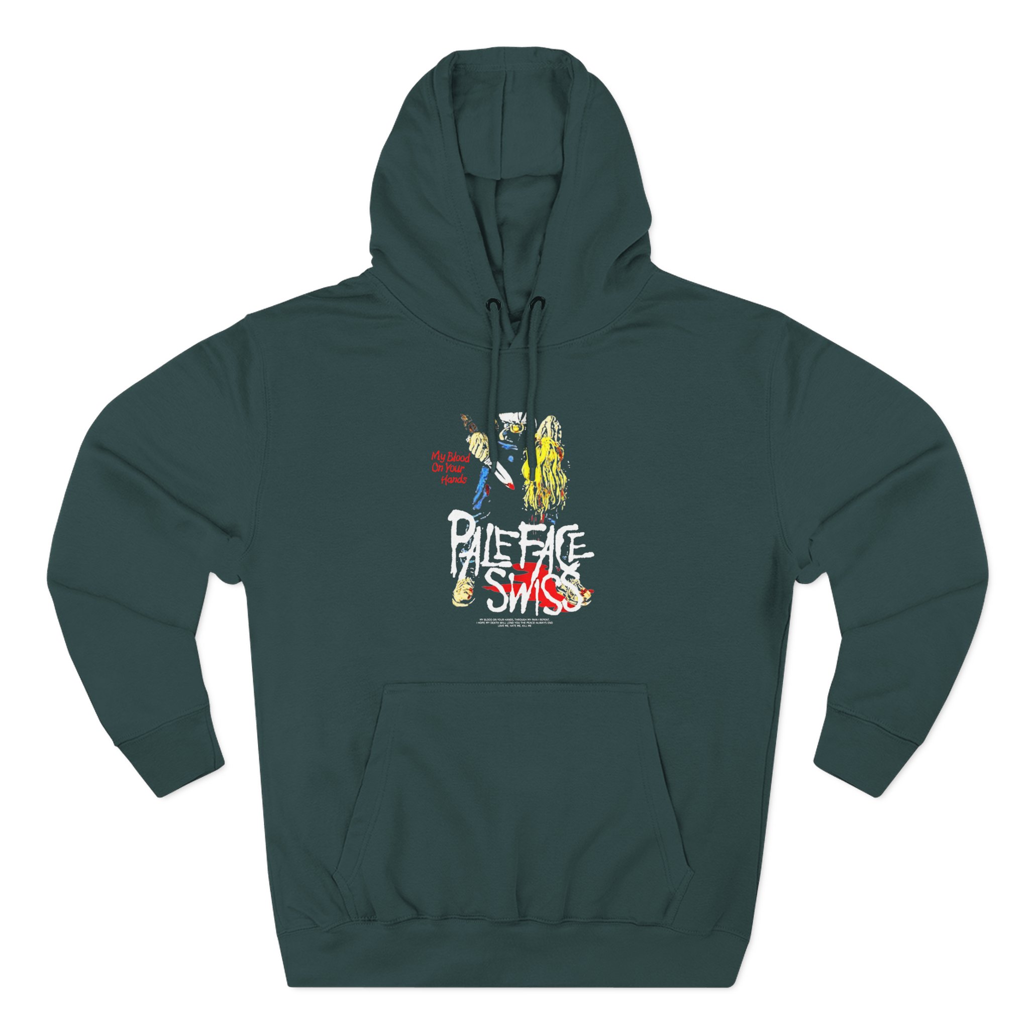 Paleface My Blood on Your Hands Washed Out Three-Panel Fleece Hoodie