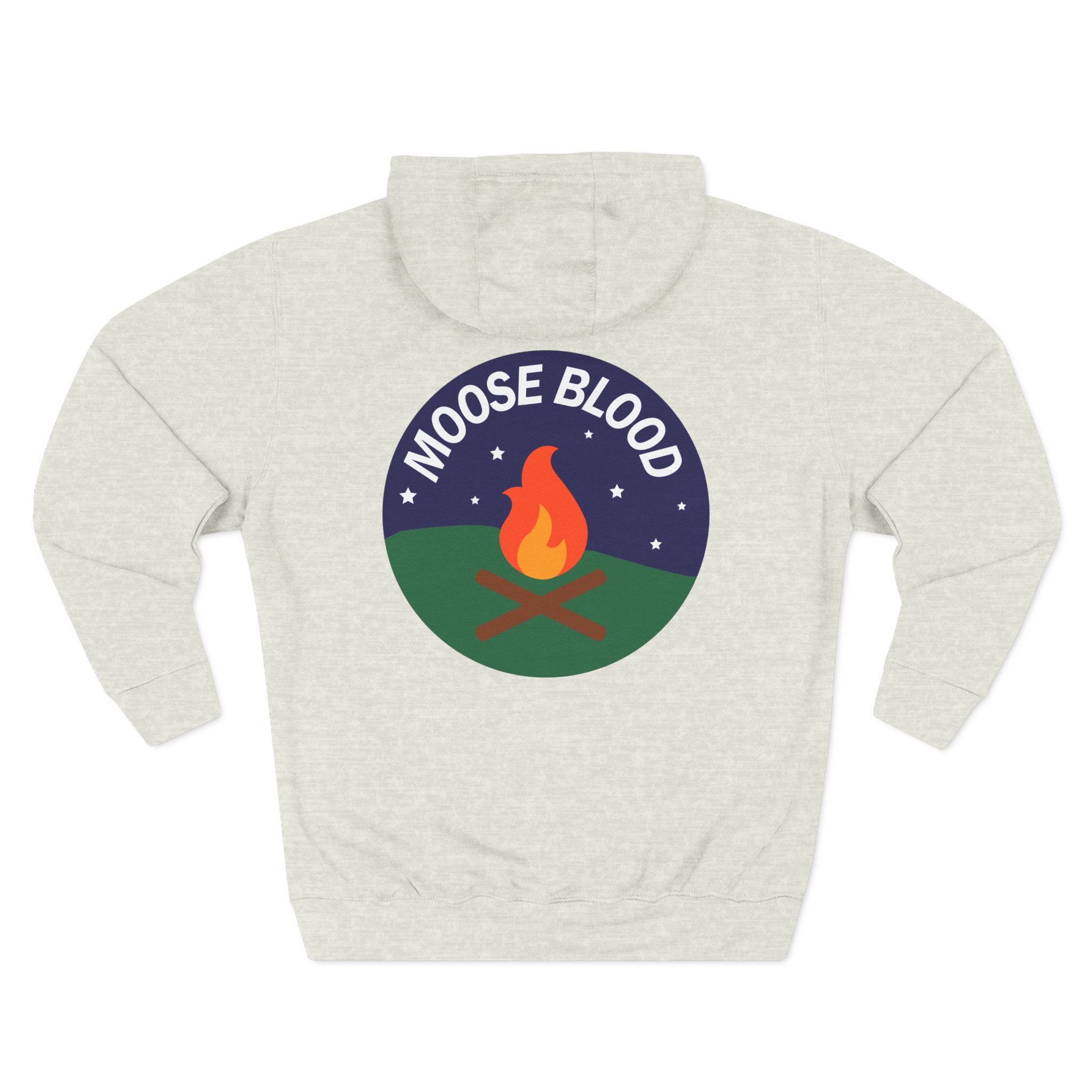 Moose Blood Three-Panel Fleece Hoodie