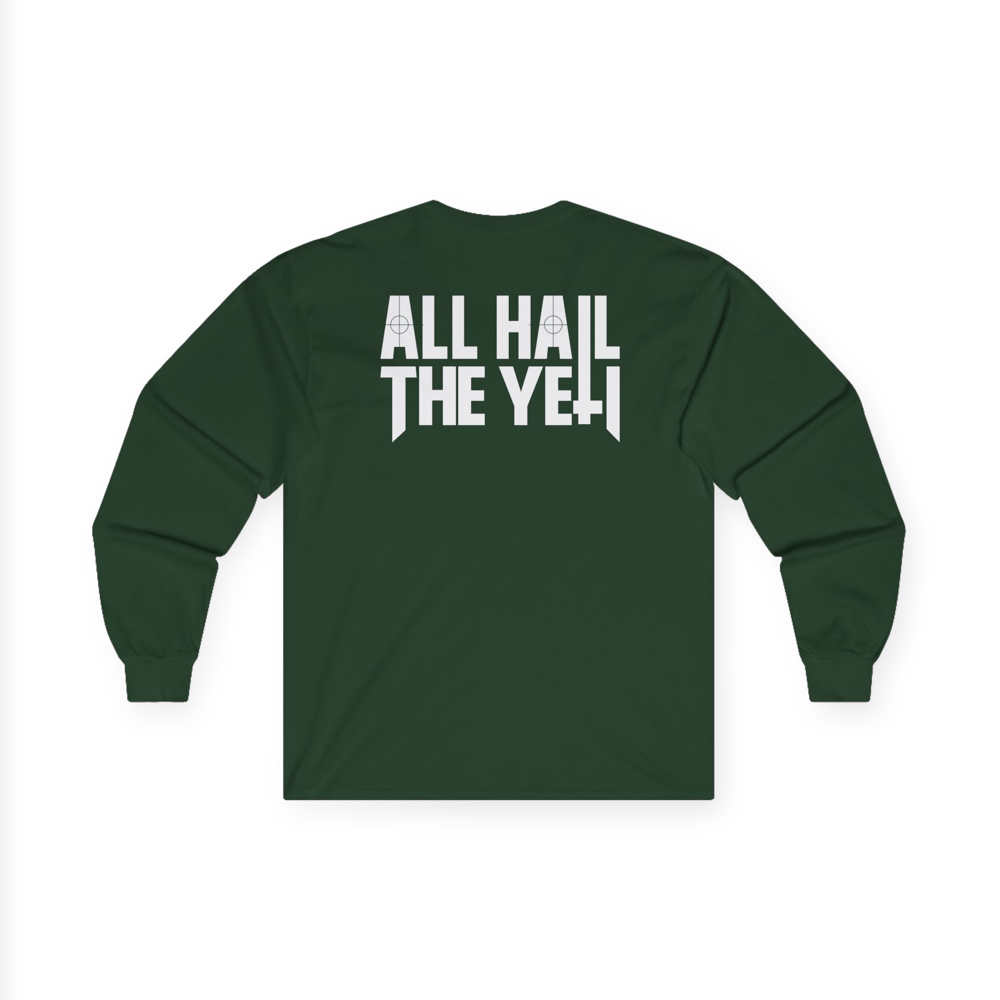 All Hail the Yeti Side Logo Unisex Ultra Cotton Long Sleeve Tee