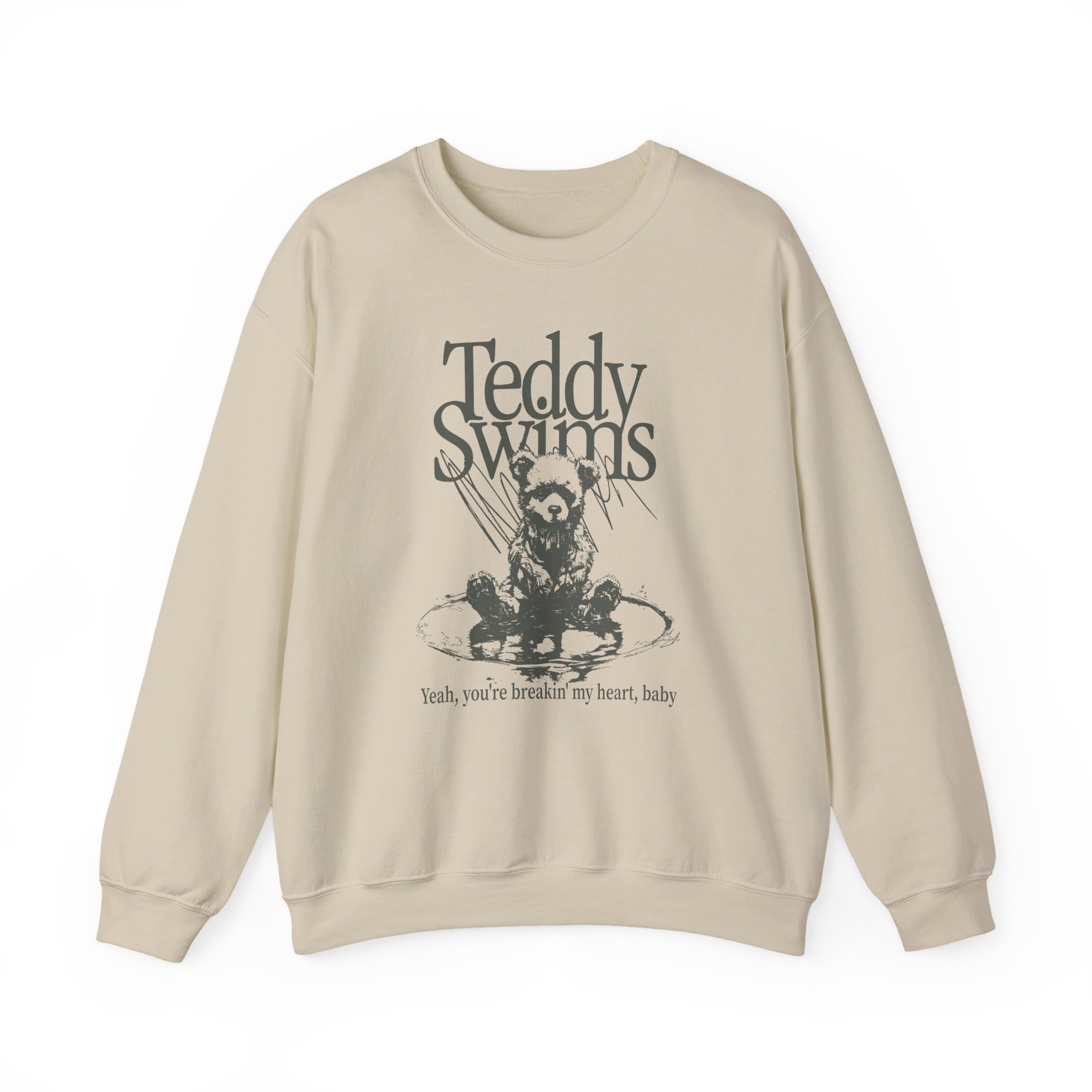 Teddy Swims Breakin' My Heart Unisex Heavy Blend Crewneck Sweatshirt
