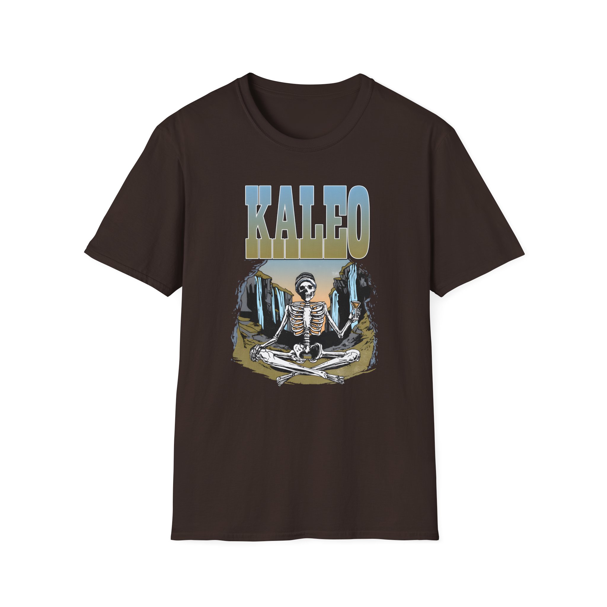 Kaleo Meditating Skeleton Unisex Softstyle T-Shirt
