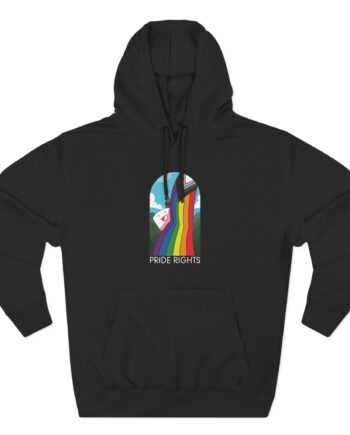 Drawfee Pride Rights Three-Panel Fleece Hoodie