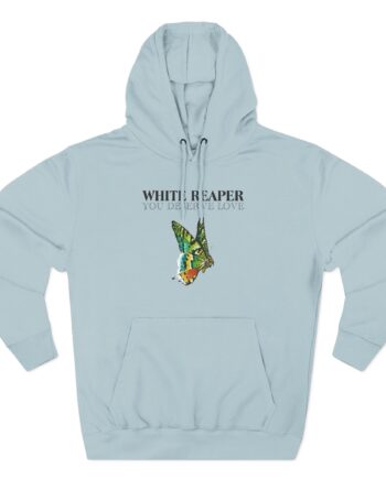 White Reaper Three-Panel Fleece Hoodie