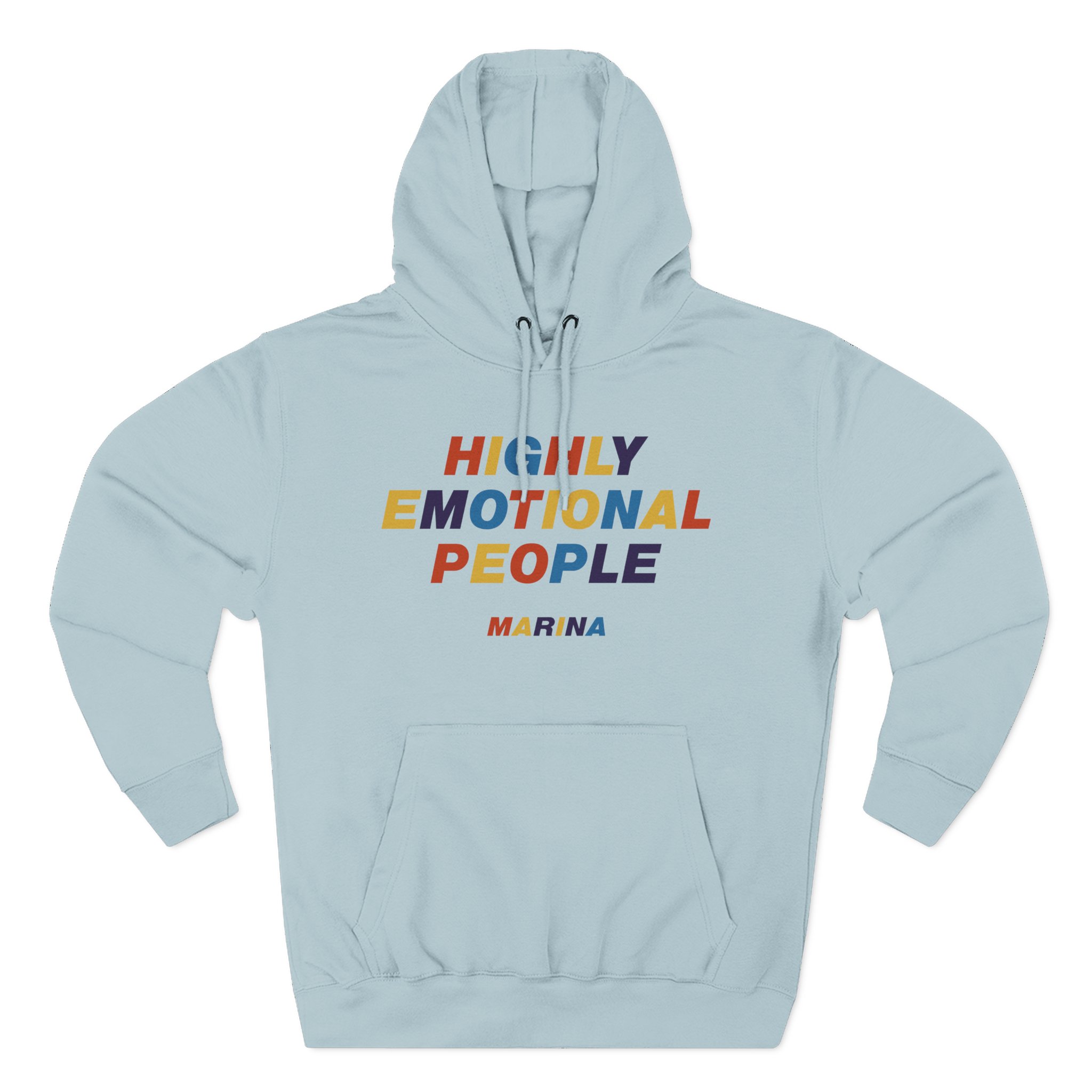 Marina Highly Emotional People Three-Panel Fleece Hoodie