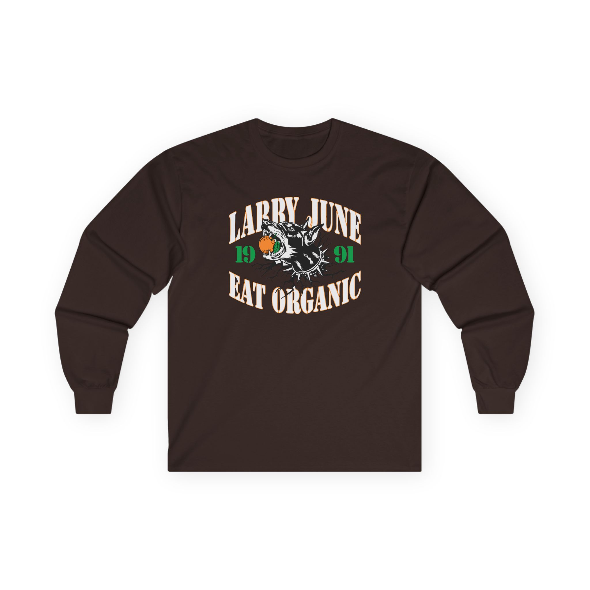 Larry June Eat Organic Unisex Ultra Cotton Long Sleeve Tee