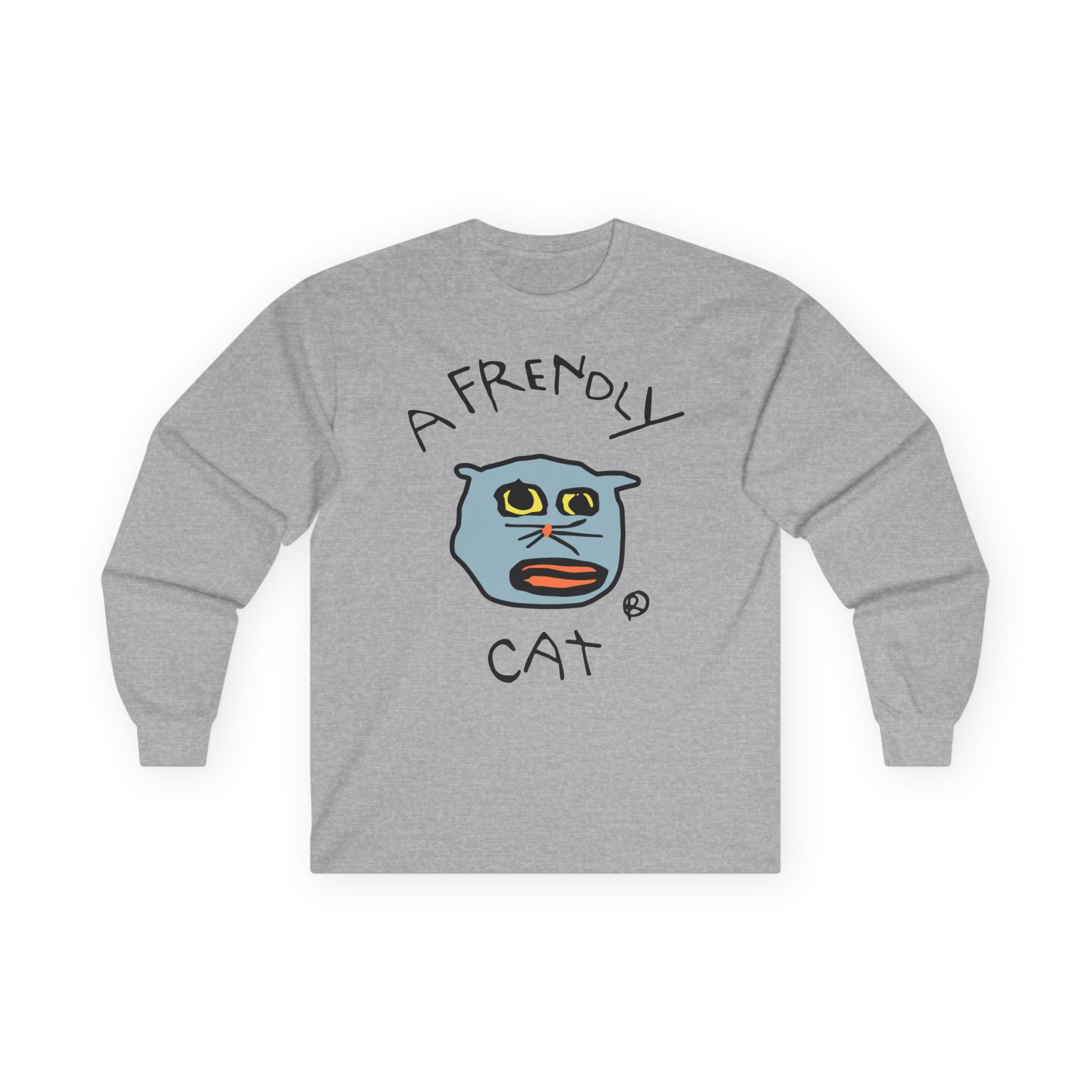 Lirik Just a Frendly Cat Unisex Ultra Cotton Long Sleeve Tee