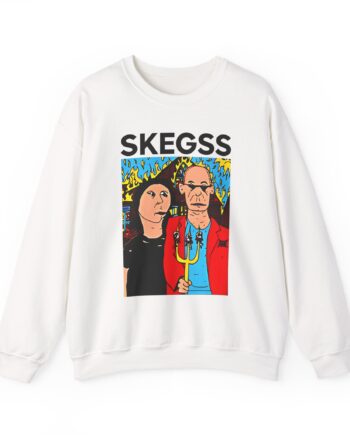 Skegss Gothic America Unisex Heavy Blend™ Crewneck Sweatshirt