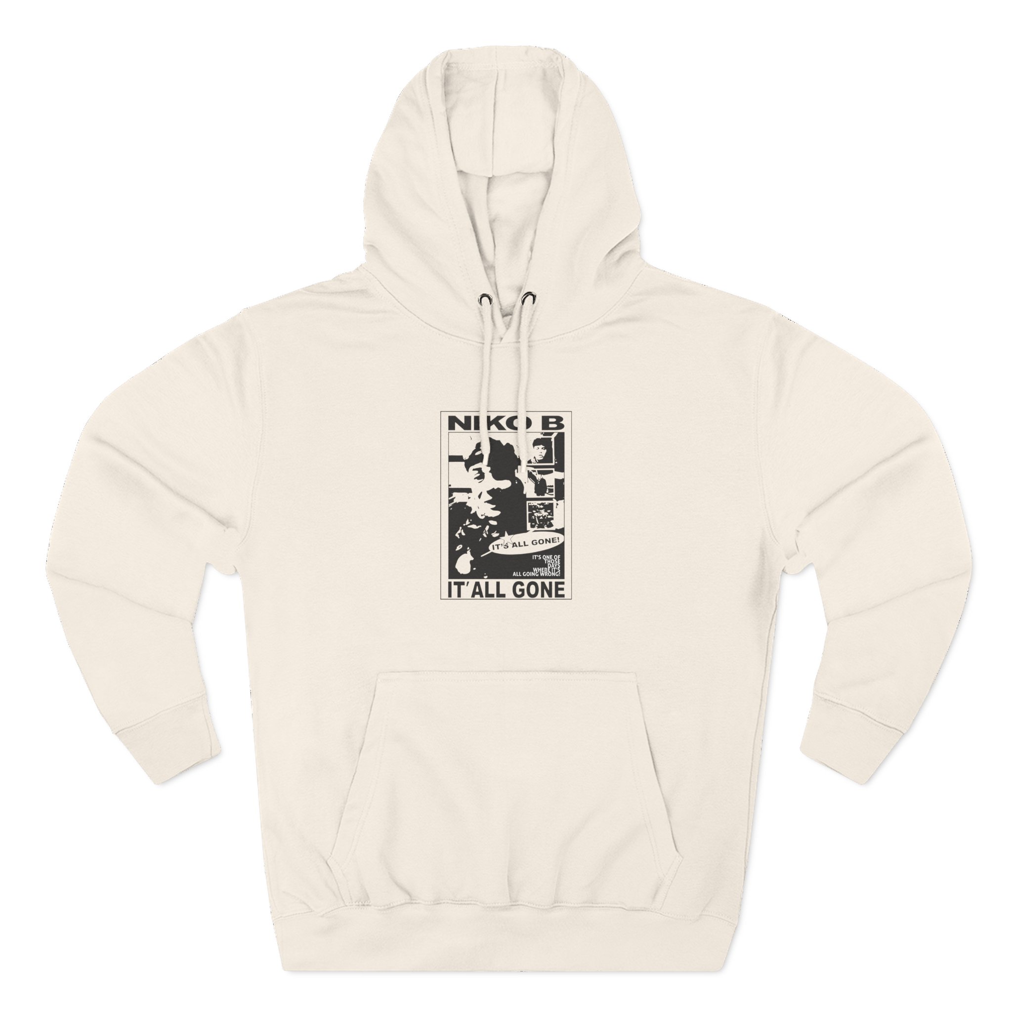 Niko B Its All Gone Three-panel Fleece Hoodie