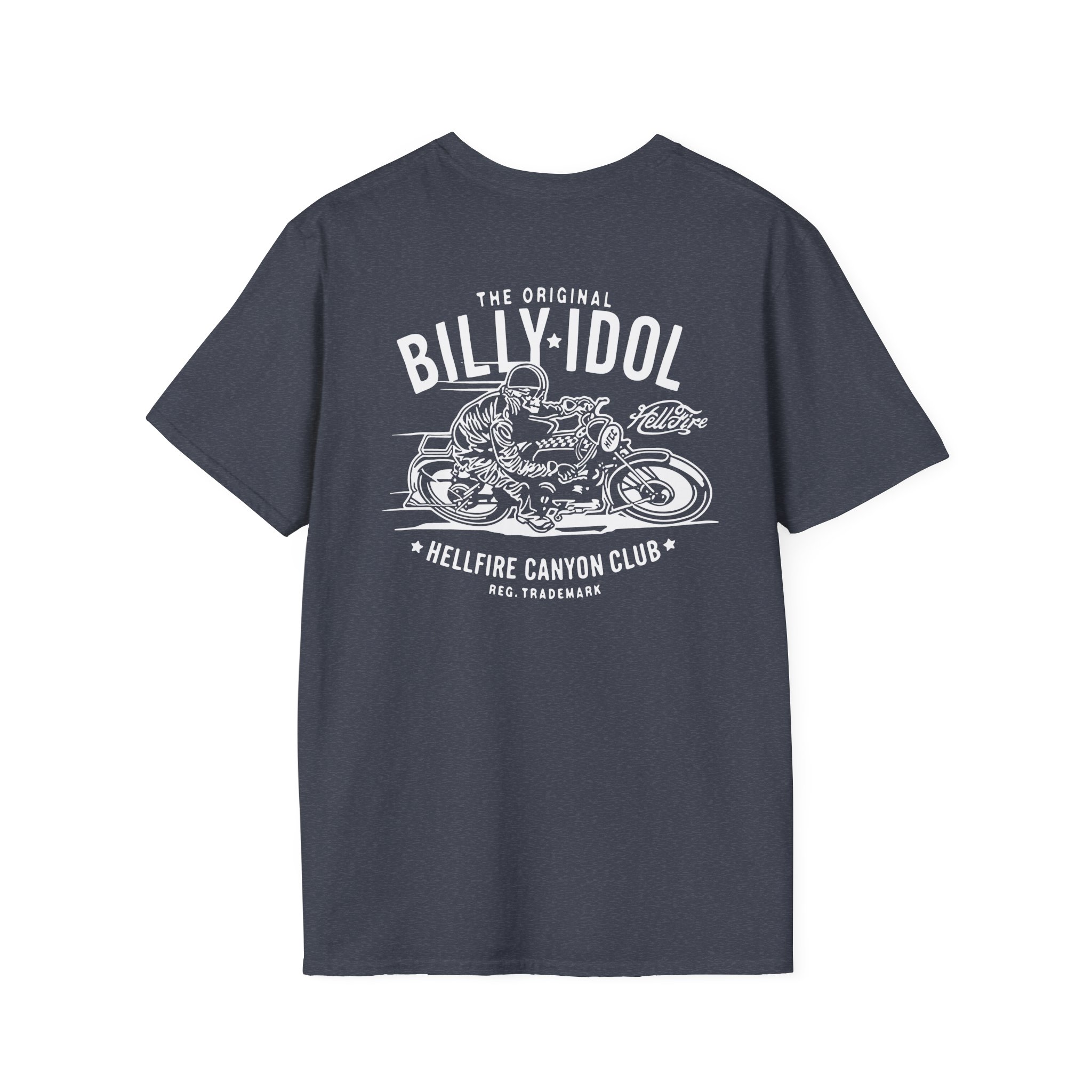 Billy Idol the Original Hellfire Canyon Club Unisex Softstyle T-Shirt