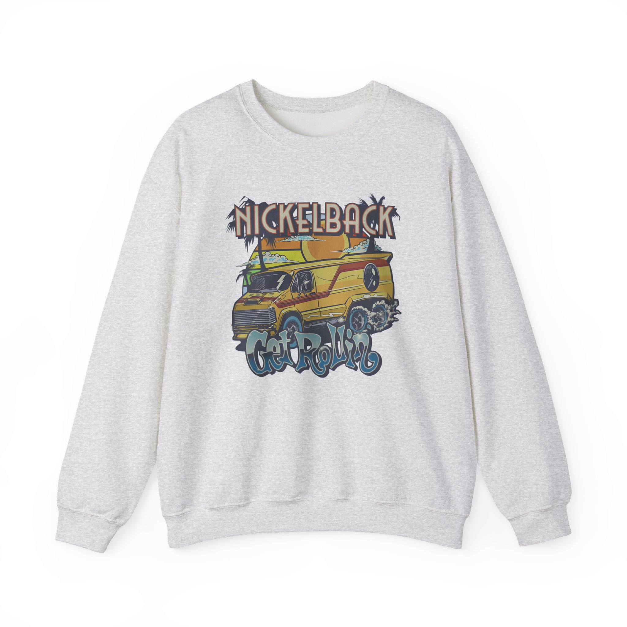 Nickelback Get Rollin Cover Unisex Heavy Blendâ„¢ Crewneck Sweatshirt
