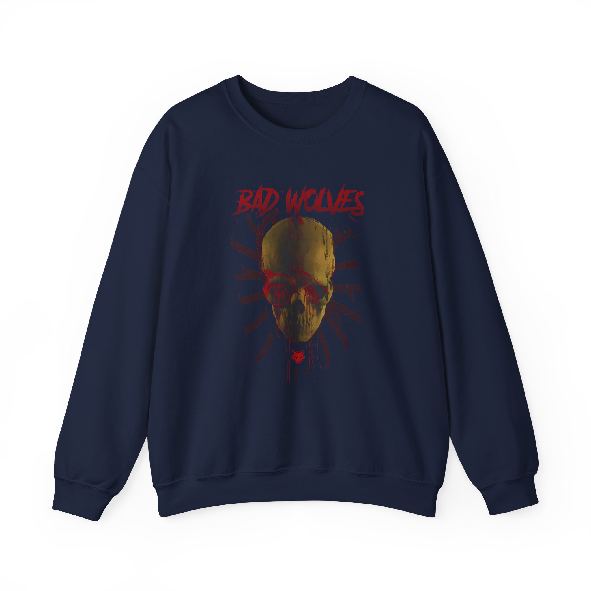 Bad Wolves Bloody Skull Unisex Heavy Blendâ„¢ Crewneck Sweatshirt