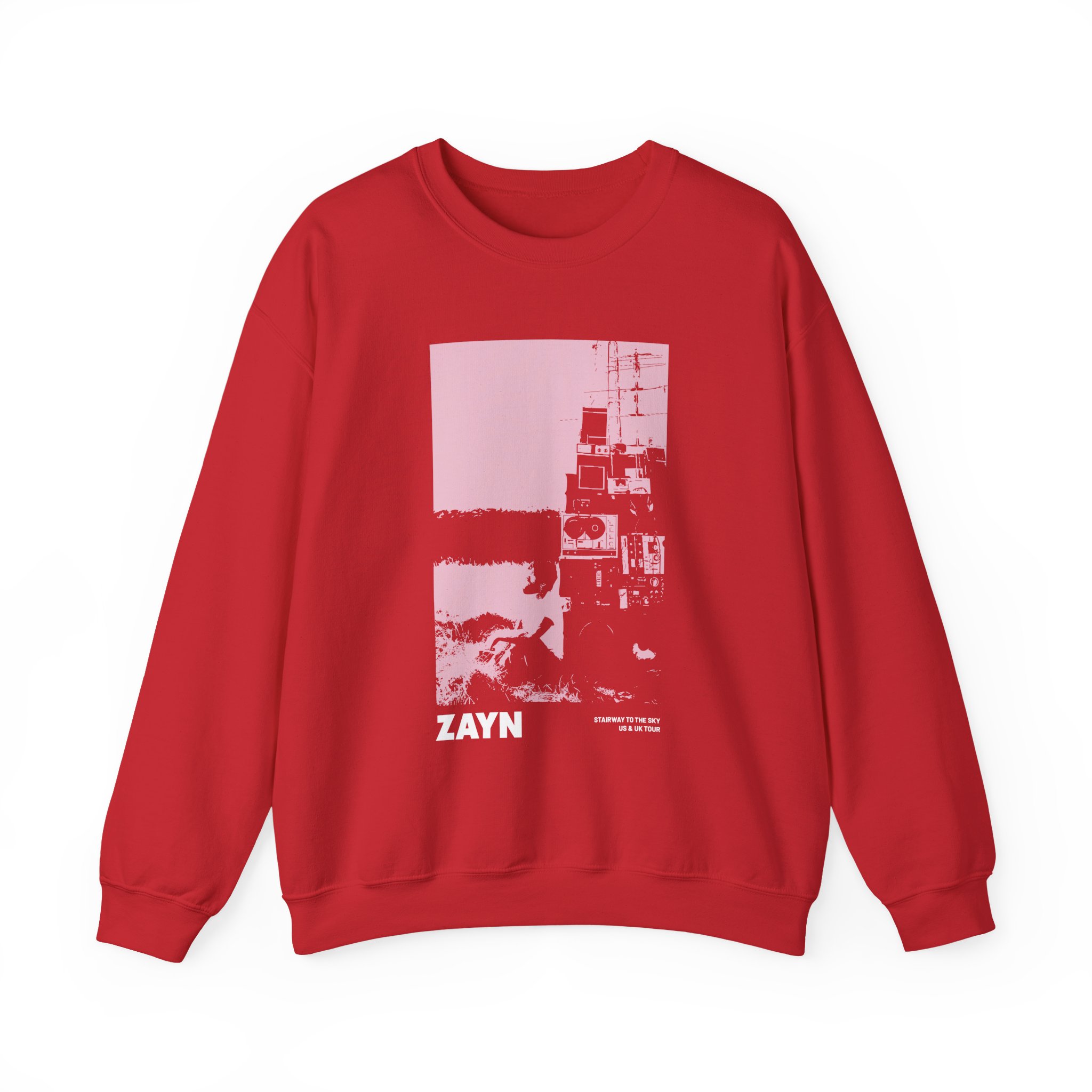 Zayn Malik Antenna Itin Faded Unisex Heavy Blendâ„¢ Crewneck Sweatshirt
