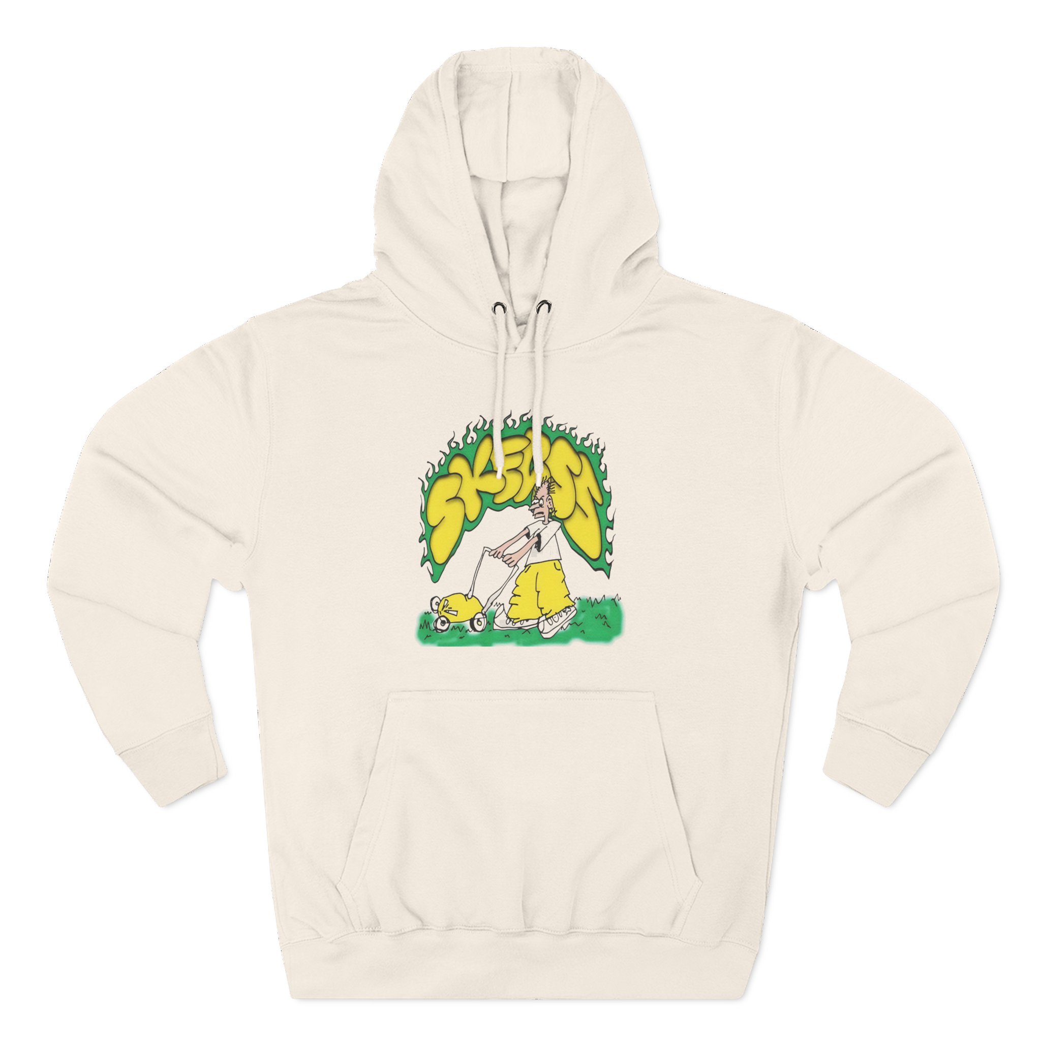 Skegss Lawn Mower Three-Panel Fleece Hoodie