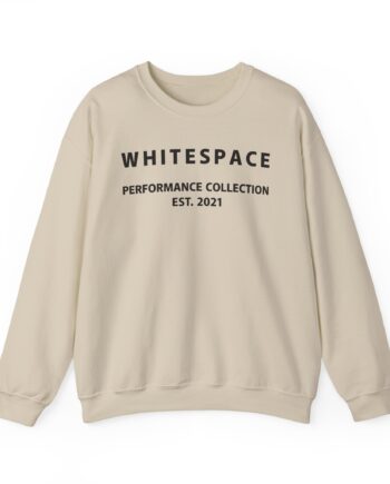 Nina Dobrev Whitepace 3d Logo Unisex Heavy Blend™ Crewneck Sweatshirt