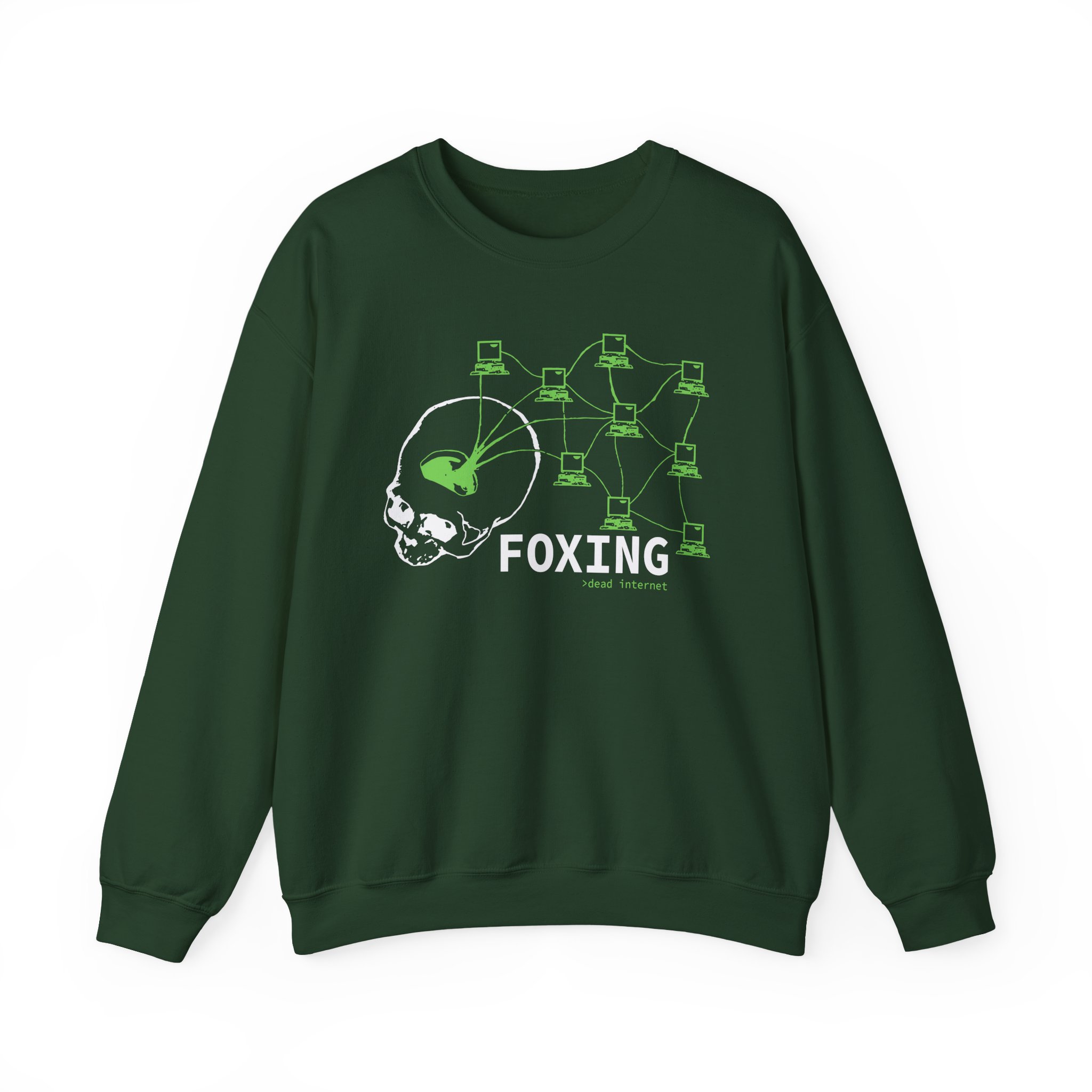 Foxing Dead Internet Unisex Heavy Blendâ„¢ Crewneck Sweatshirt