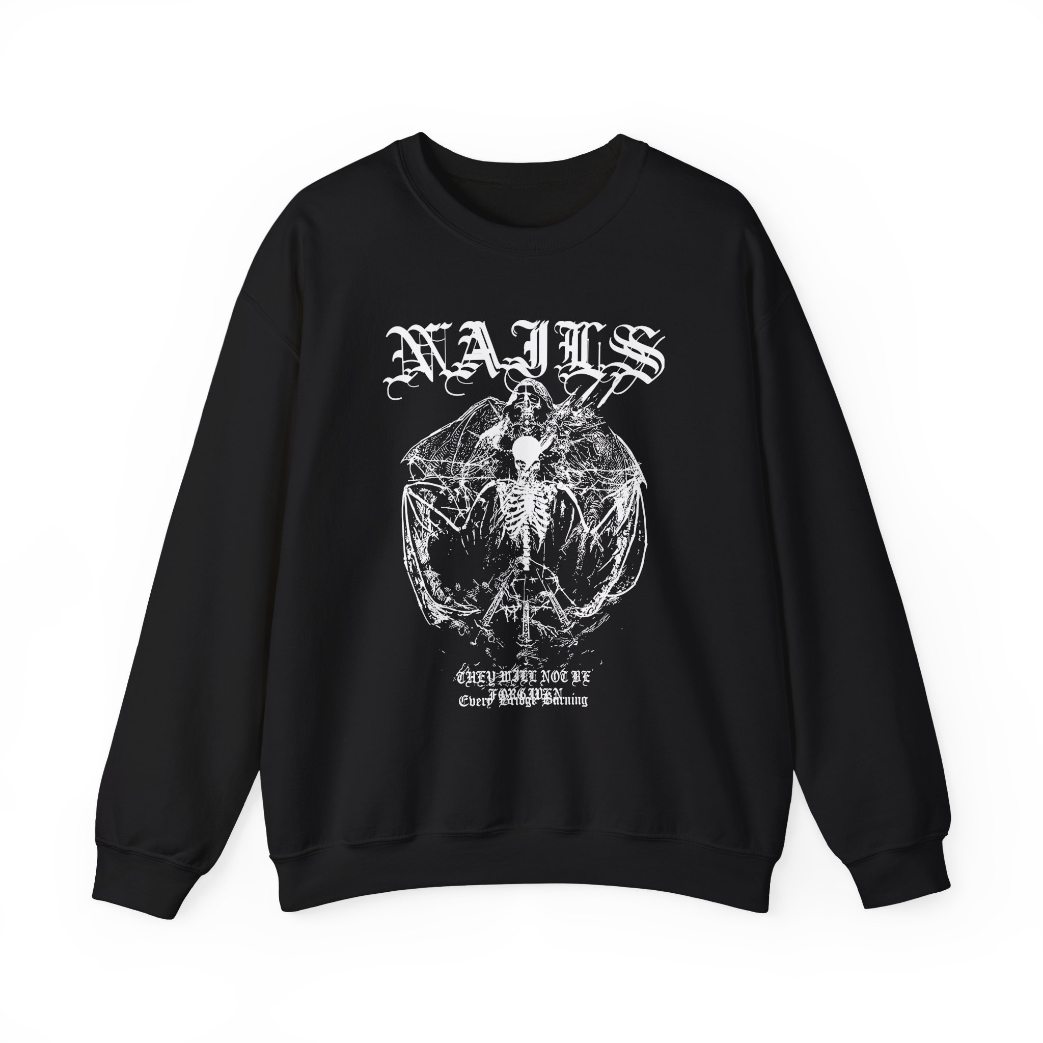 Nails Not Be Forgiven Unisex Heavy Blendâ„¢ Crewneck Sweatshirt