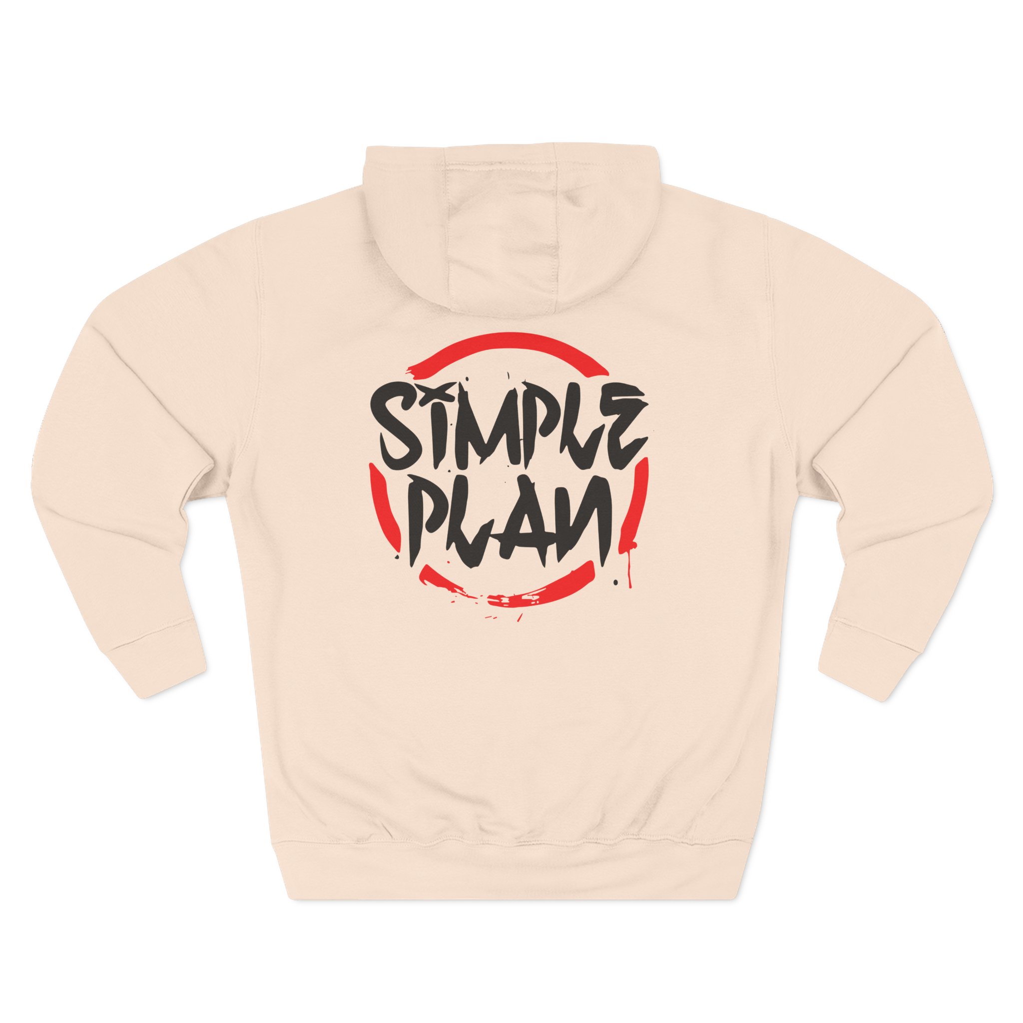 Simple Plan Circle Splat Three-Panel Fleece Hoodie
