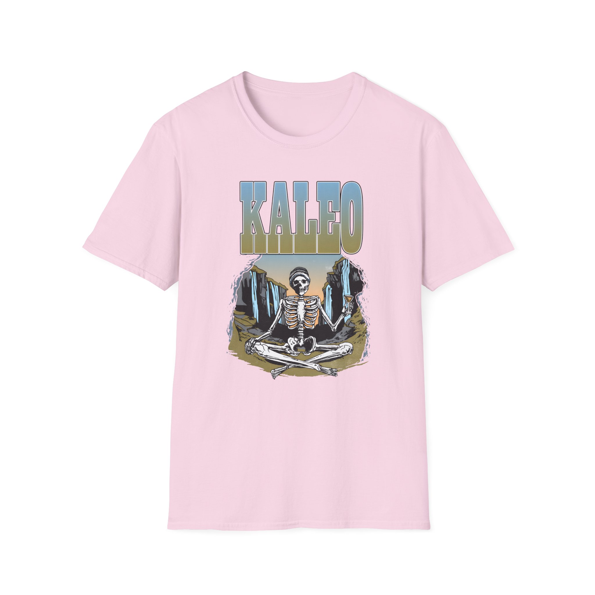 Kaleo Meditating Skeleton Unisex Softstyle T-Shirt