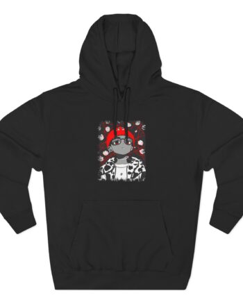 D4vd Kawaii Three-Panel Fleece Hoodie