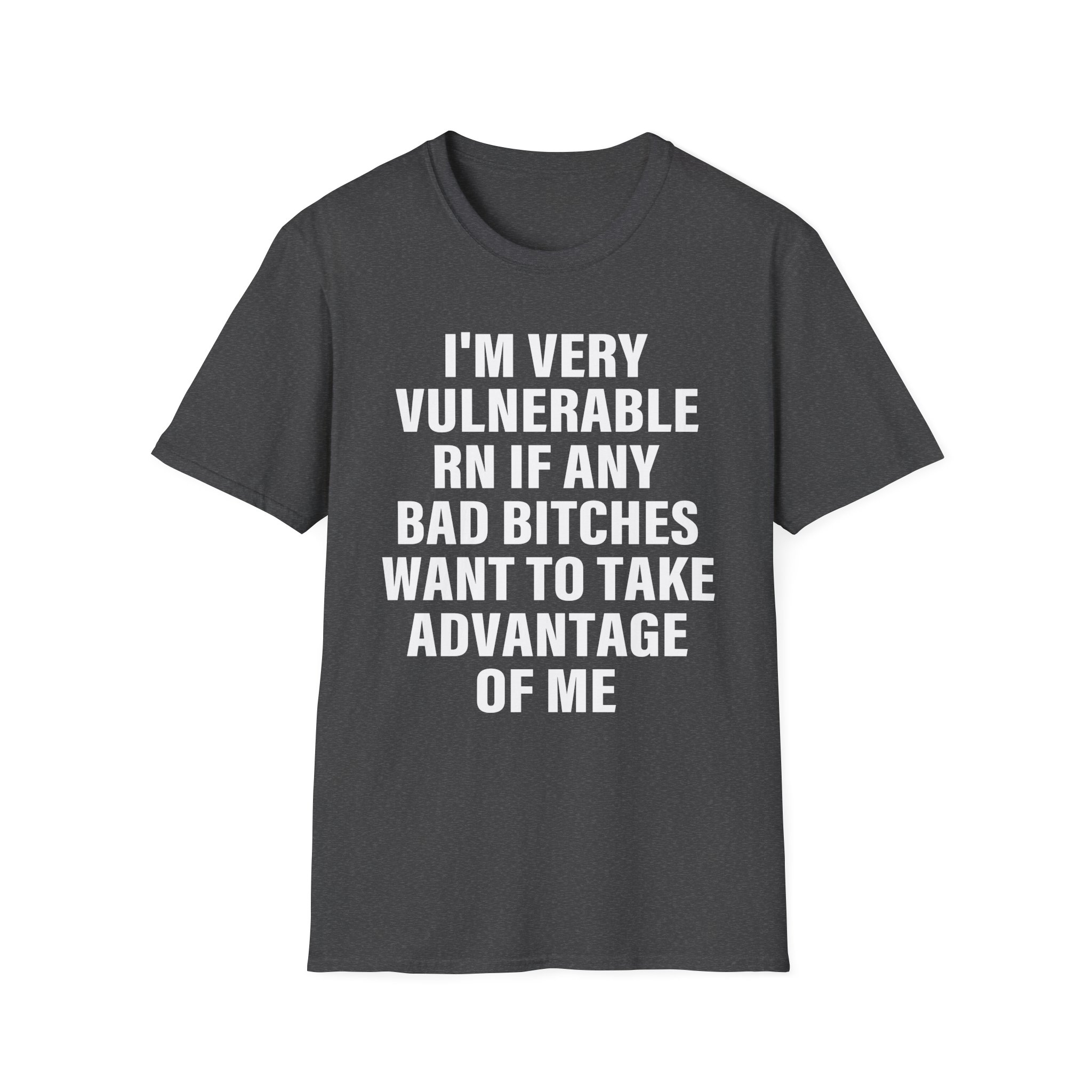 Dom Dolla I'm Very Vulnerable Rn if Any Bad Bitches Want to Take Advantage of Me Unisex Softstyle T-Shirt